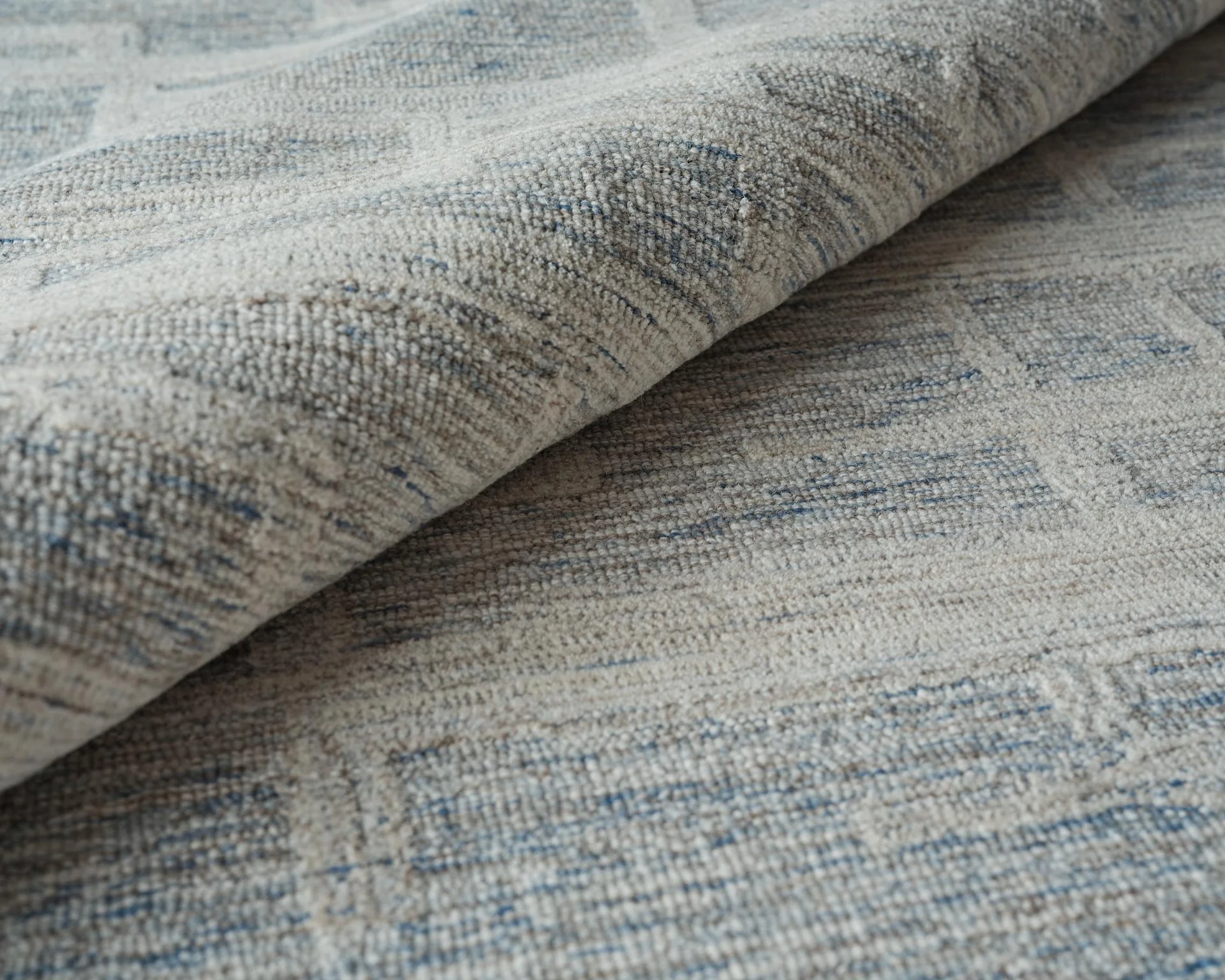 Exquisite Rugs Park City Handmade Hand-Tufted New Zealand Wool On Canvas 6838 Blue/Ivory 8' X 5' Area Rug - Image 6