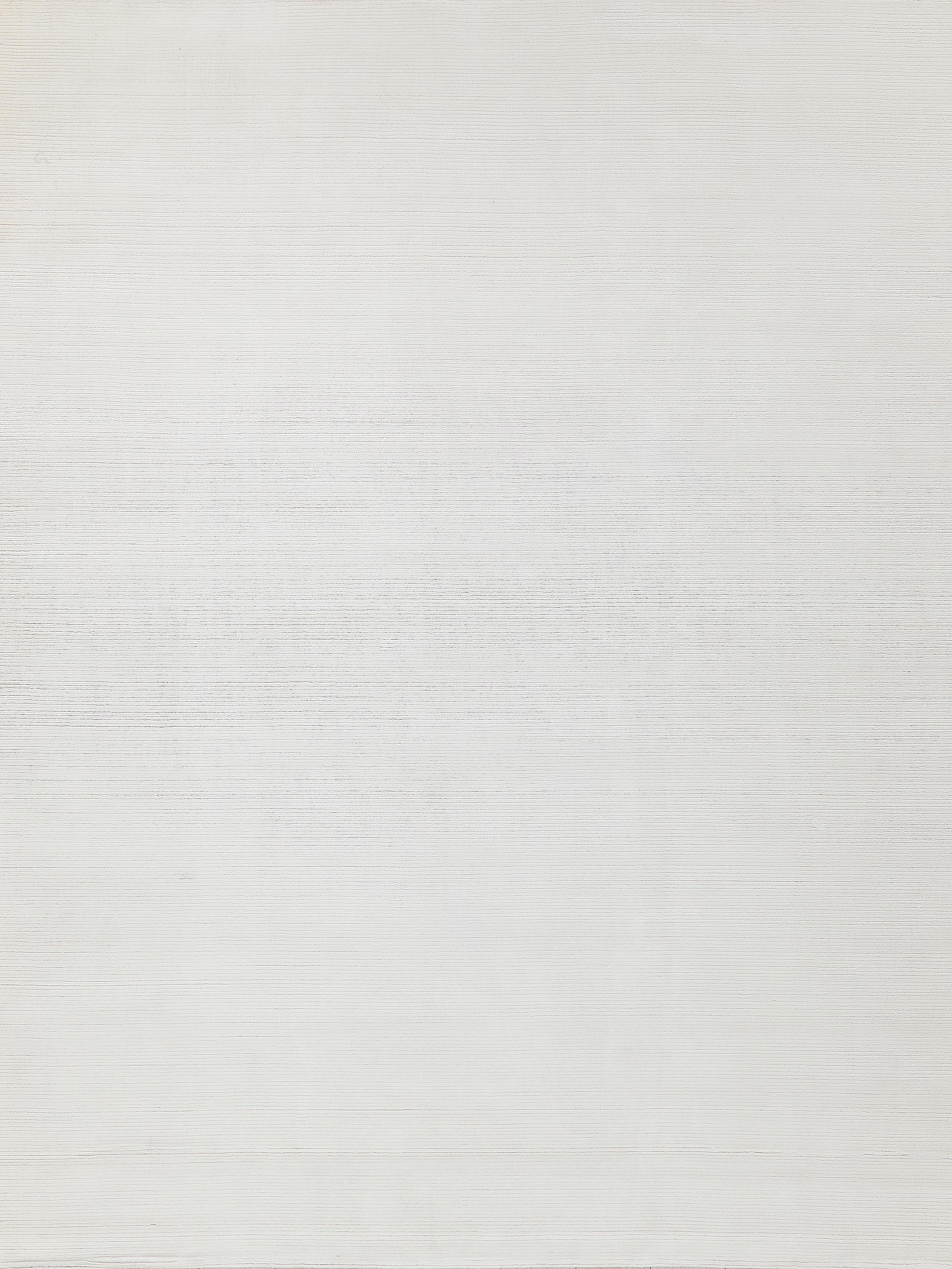Exquisite Rugs Pavia Modern Handmade Handloomed Silky Nylon 6757 White 12' X 12' Area Rug