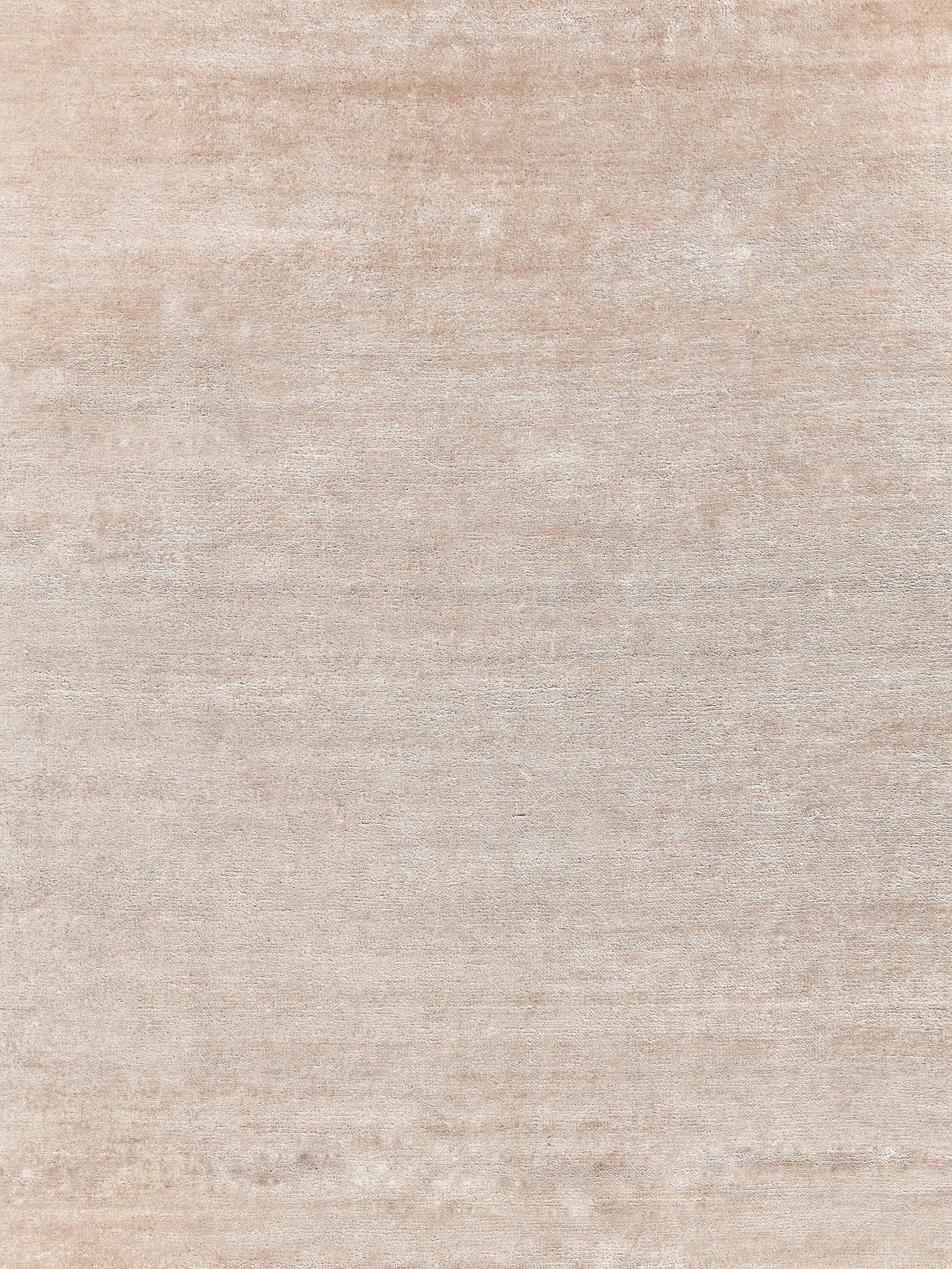 Exquisite Rugs Plush Hand-Knotted Bamboo Silk/Mohair 4395 Light Beige 10' X 8' Area Rug