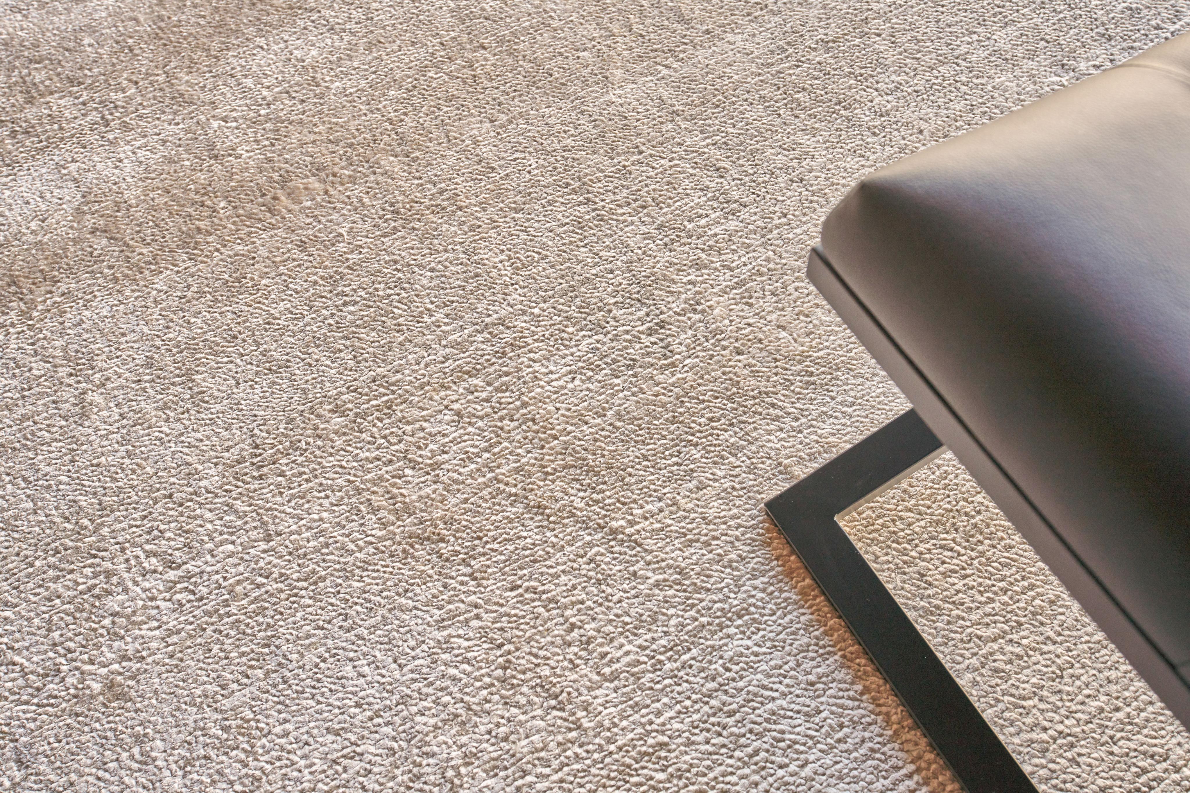 Exquisite Rugs Plush Hand-Knotted Bamboo Silk/Mohair 4395 Light Beige 10' X 8' Area Rug - Image 2