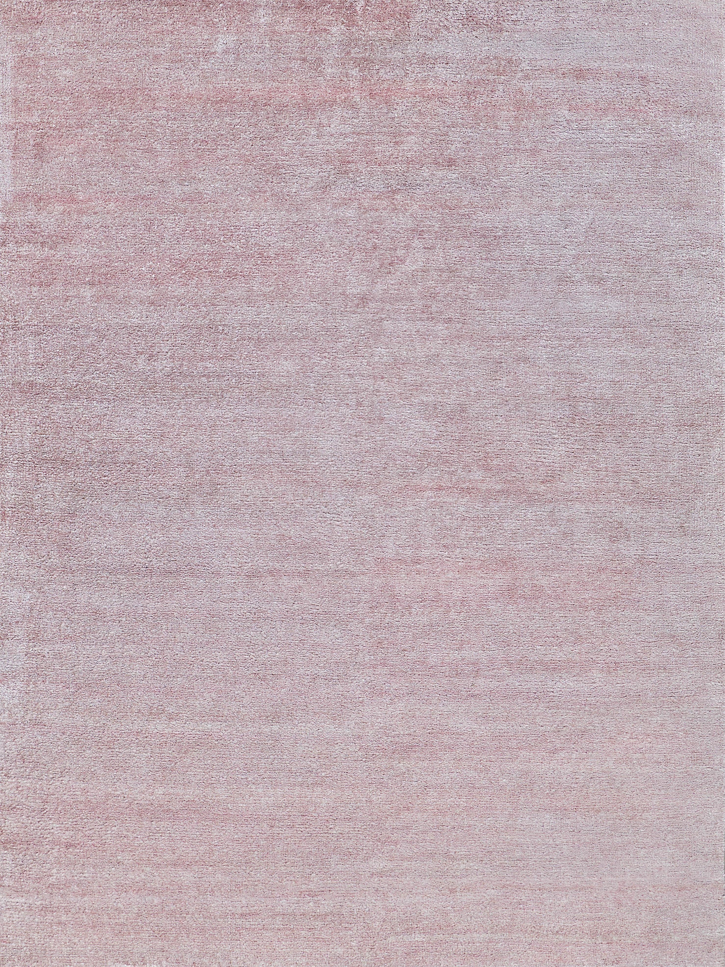 Exquisite Rugs Plush Hand-Knotted Bamboo Silk/Mohair 4641 Pink 14' X 10' Area Rug