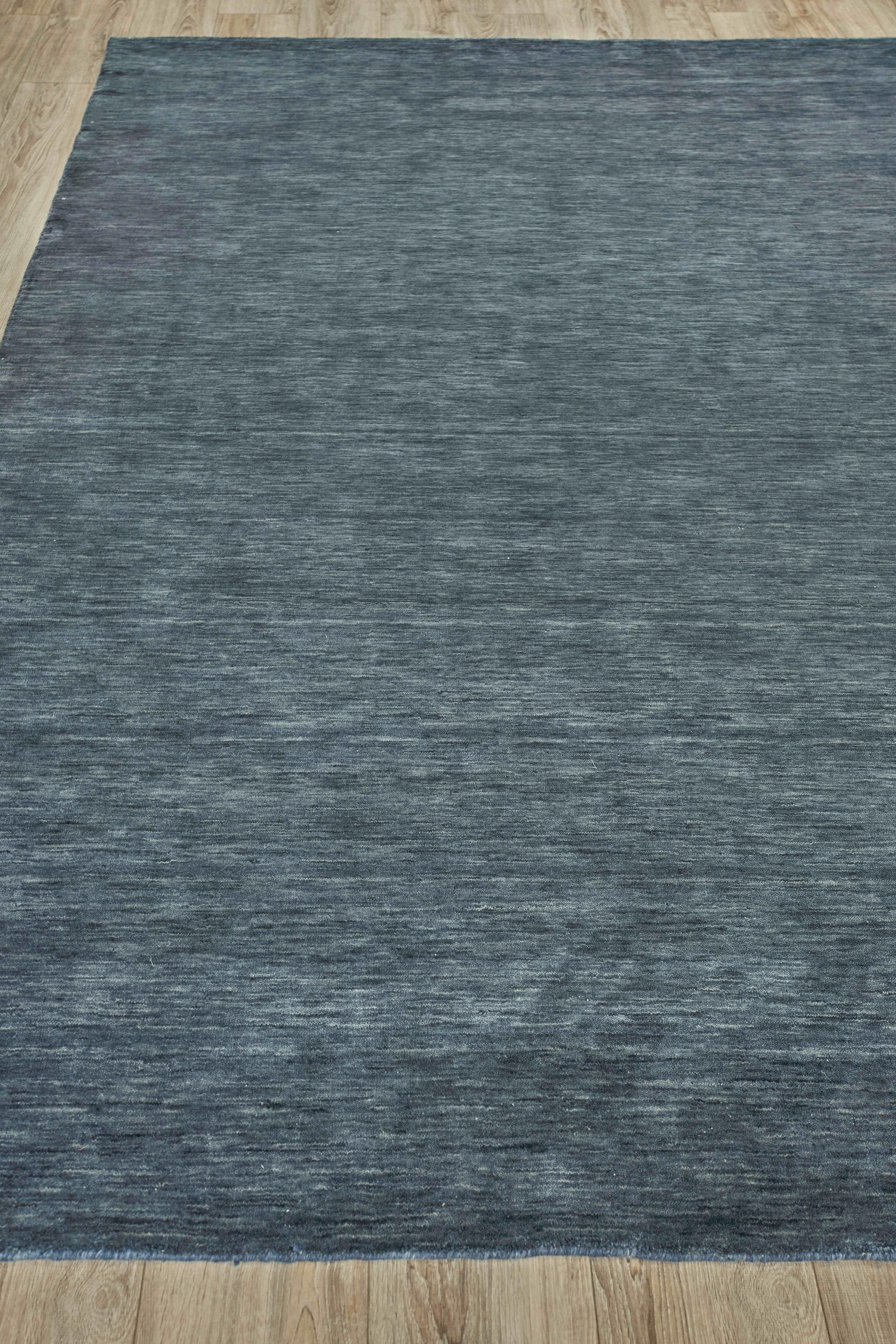Exquisite Rugs Roche Hand Loomed New Zealand Wool In 2735 Dark Blue 18' X 14' Area Rug - Image 4