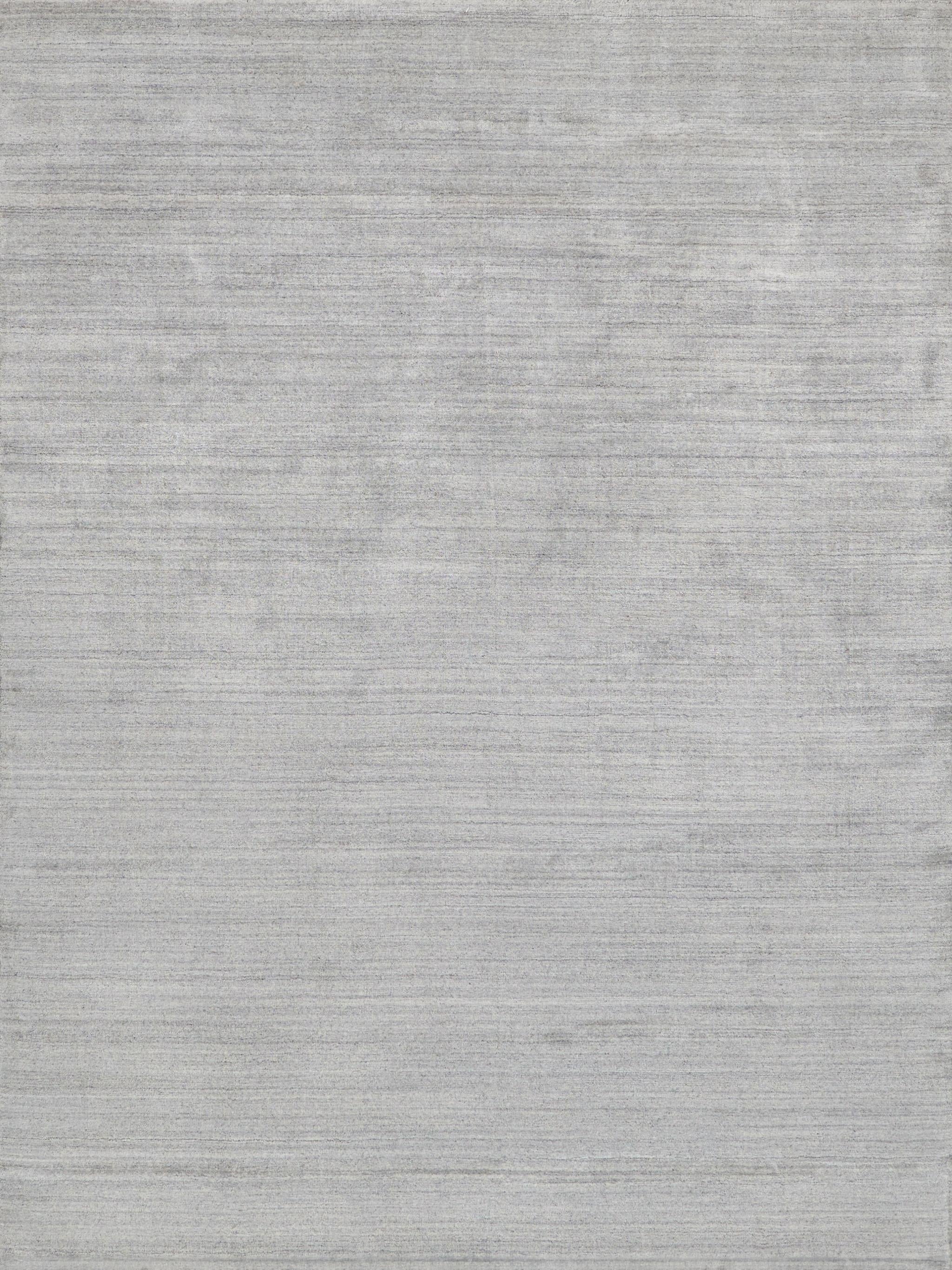 Exquisite Rugs Sanctuary Handloomed Bamboo Silk And New Zealand Wool 5623 Light Silver 15' X 12' Area Rug - Image 8
