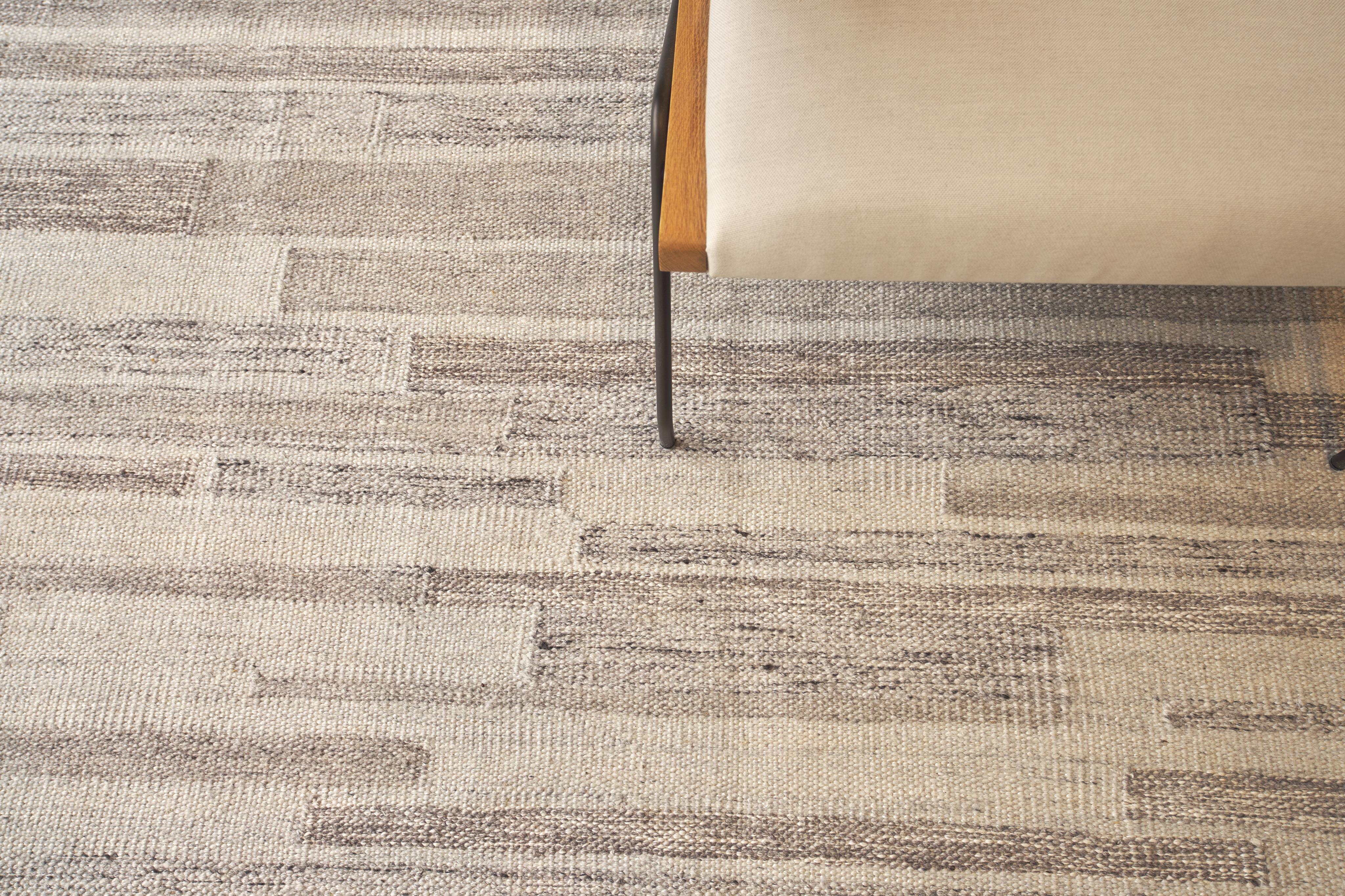 Exquisite Rugs Scandinavian Hand-Loomed New Zealand Wool 4586 Gray/Ivory 18' X 14' Area Rug - Image 2