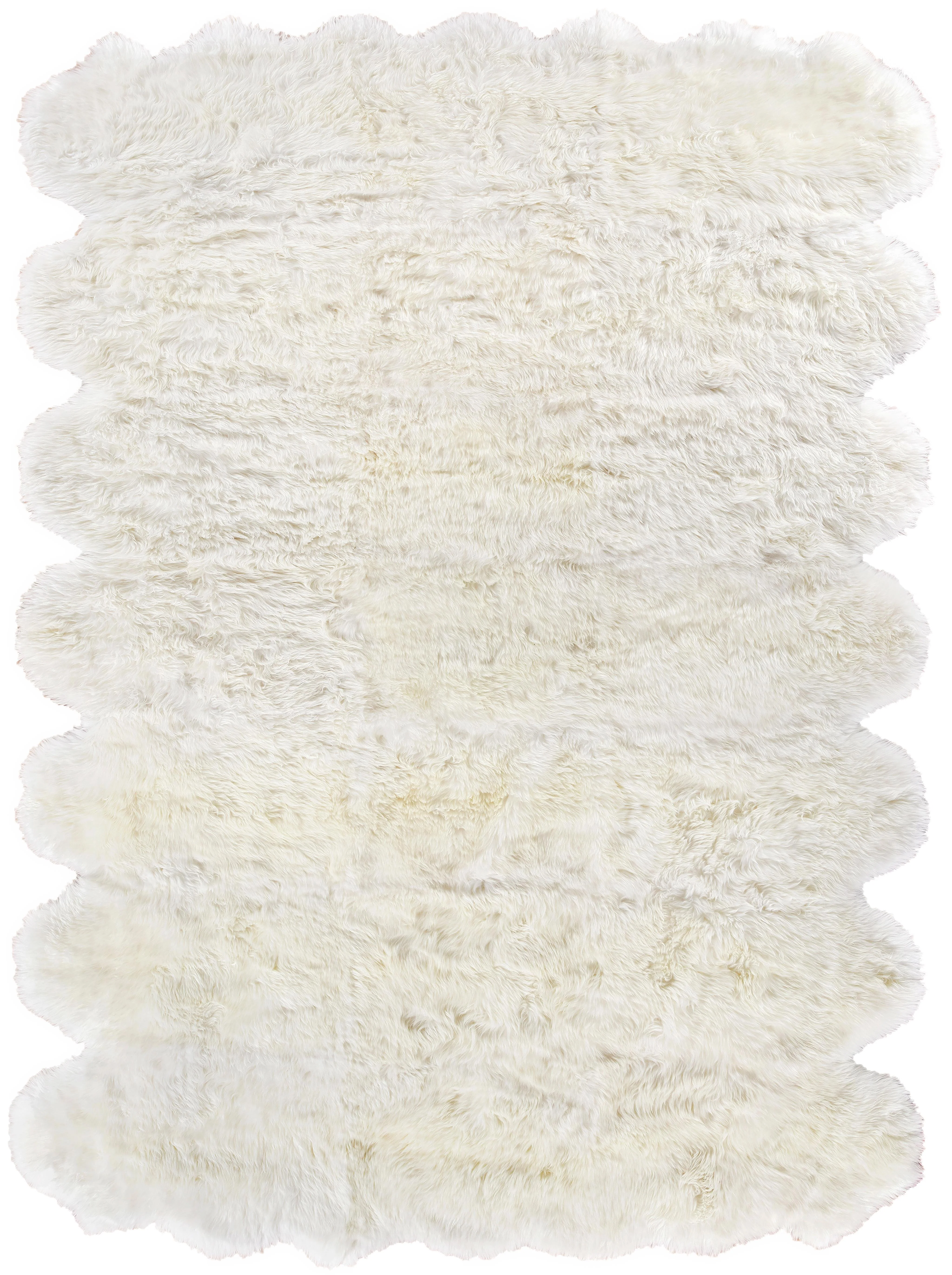 Exquisite Rugs Sheepskin Hand-Stitched 3855 Ivory 11' X 8' Area Rug