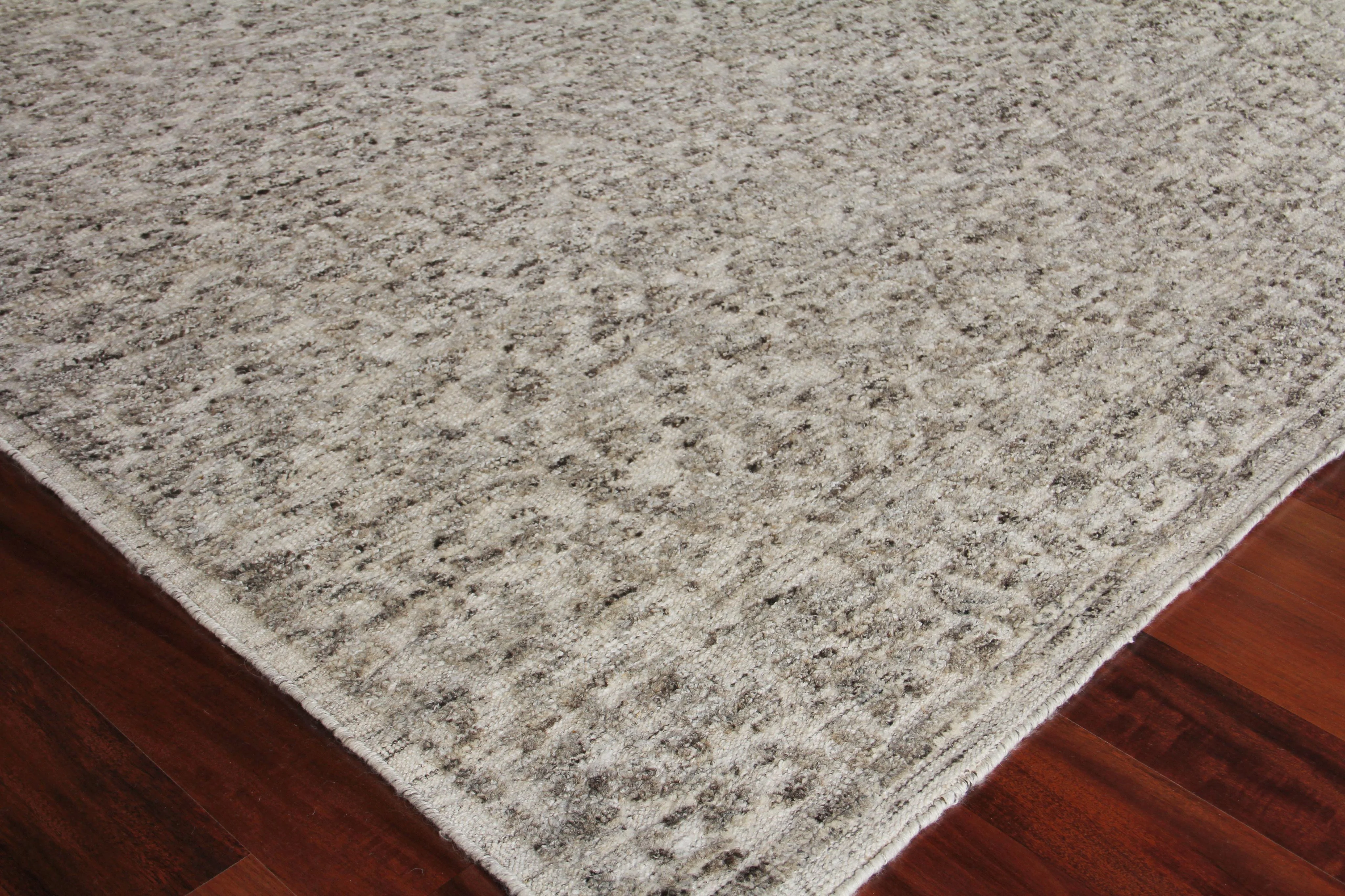 Exquisite Rugs Sloan Hand Knotted New Zealand Wool In 3808 Ivory/Gray 12' X 9' Area Rug - Image 3