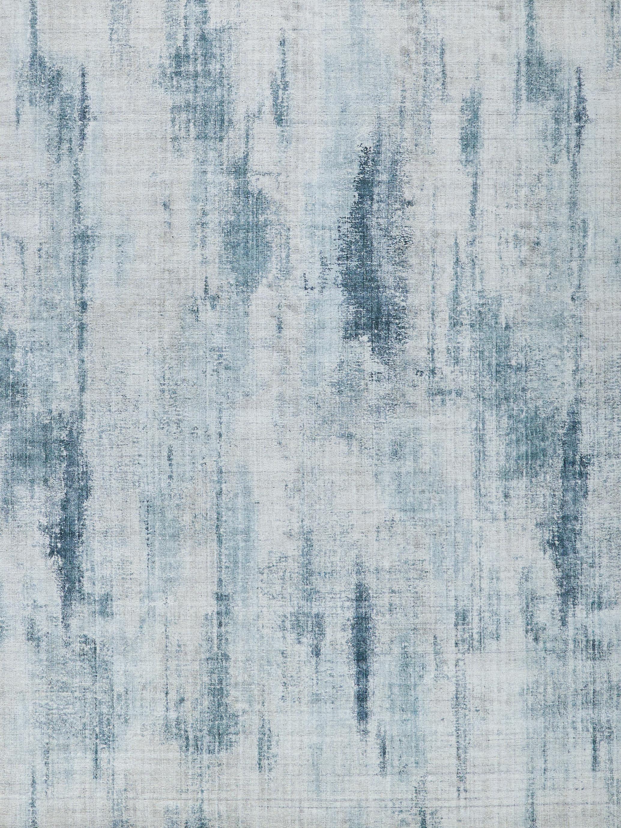 Exquisite Rugs Stone Wash Gazni Hand-Loomed Wool/Bamboo Silk 6329 Blue 9' X 6' Area Rug