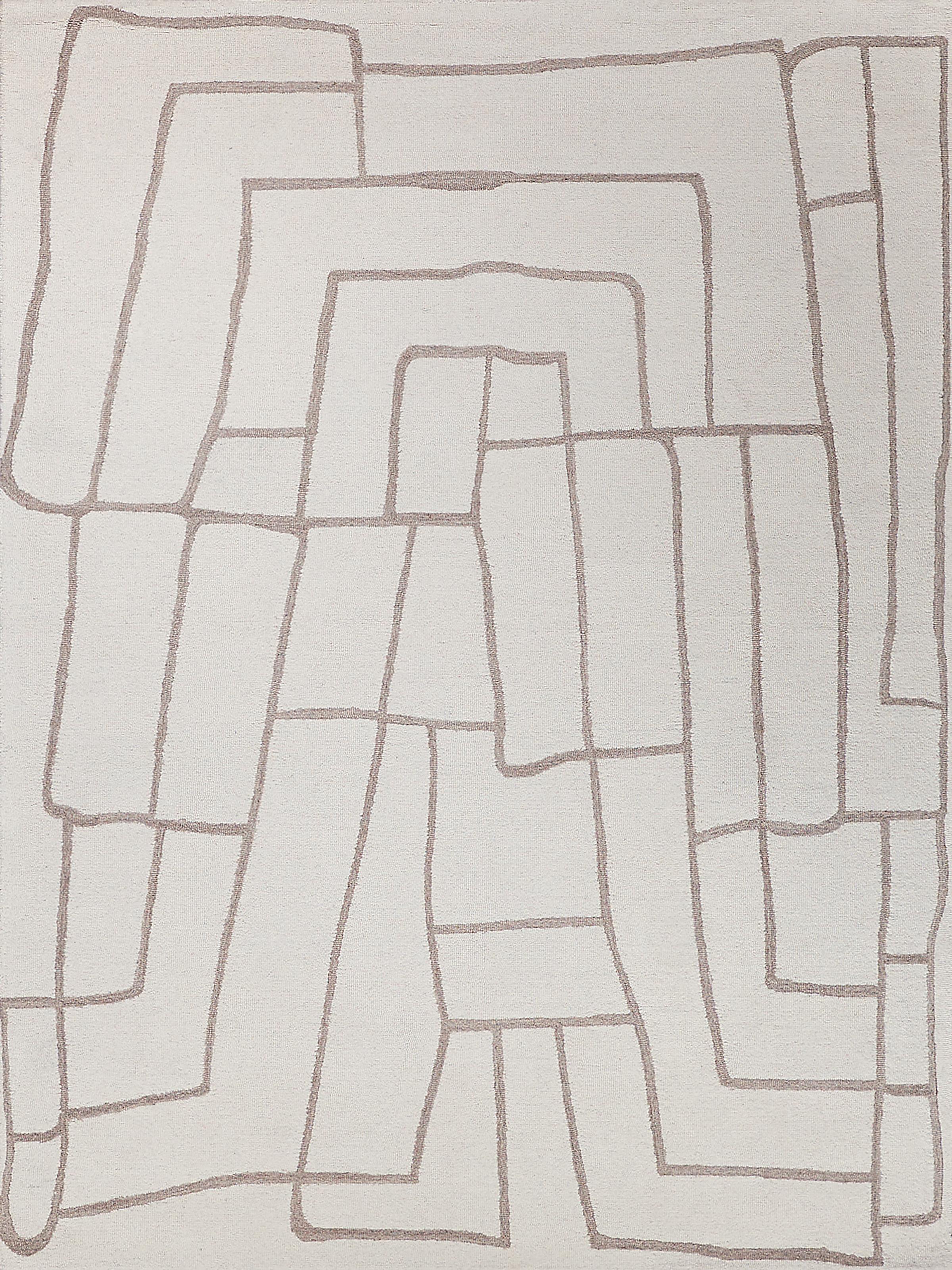 Exquisite Rugs Tangiers Handmade Hand-Tufted New Zealand Wool On Canvas 6846 Ivory/Beige 18' X 14' Area Rug