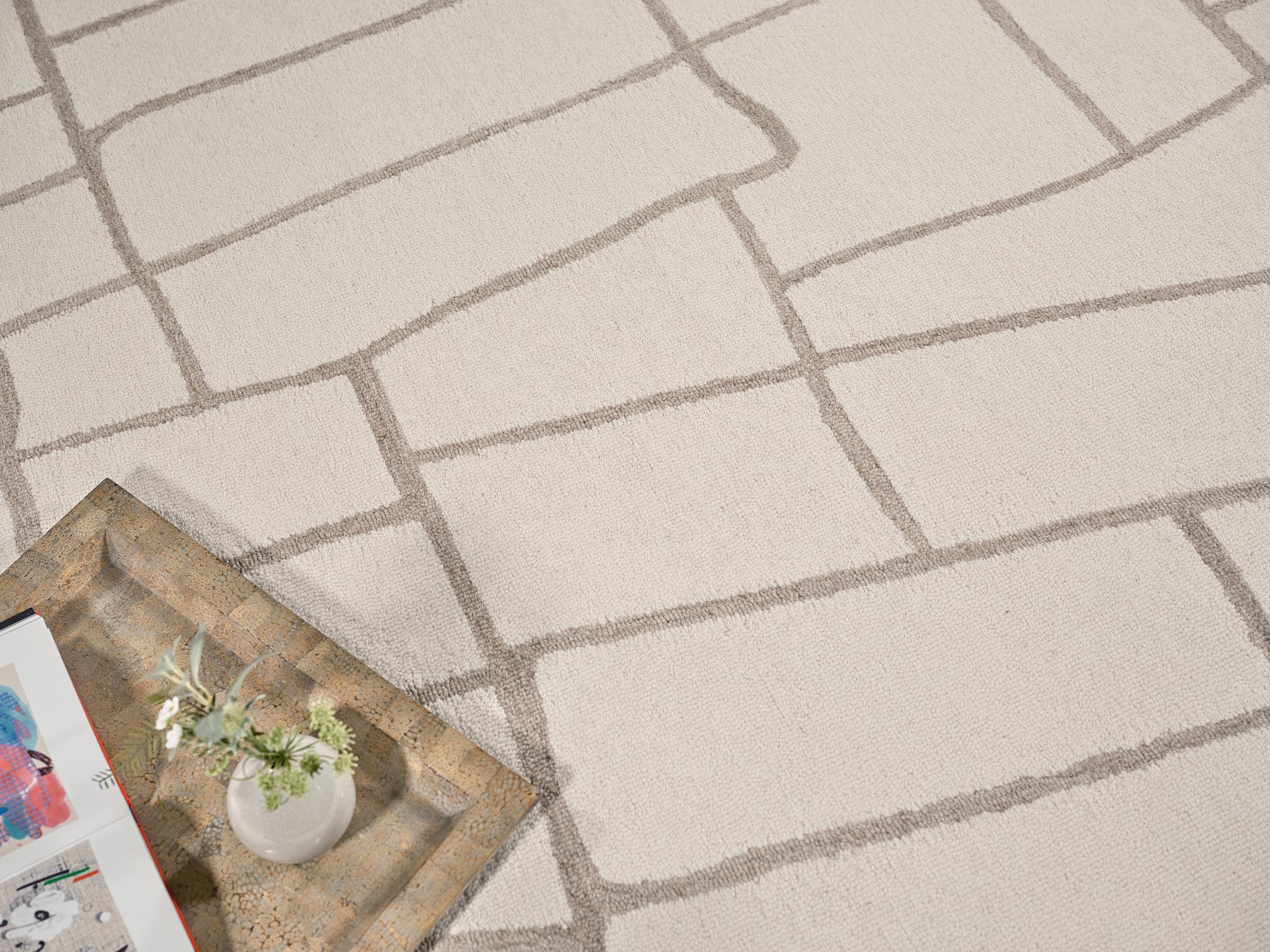 Exquisite Rugs Tangiers Handmade Hand-Tufted New Zealand Wool On Canvas 6846 Ivory/Beige 18' X 14' Area Rug - Image 8