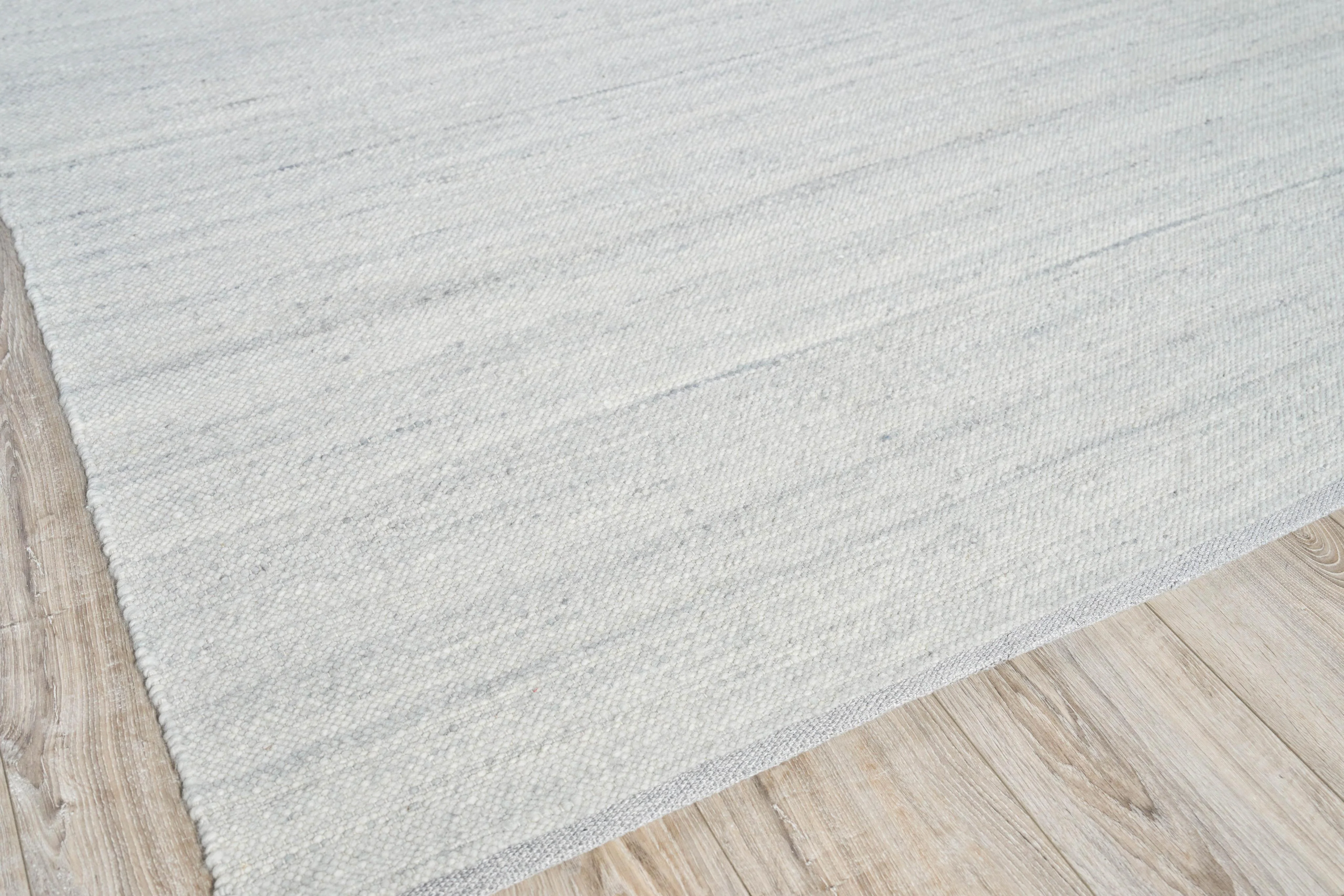 Exquisite Rugs Tocayo Flatweave New Zealand Wool 4596 Ivory/Light Blue 12' X 9' Area Rug - Image 3