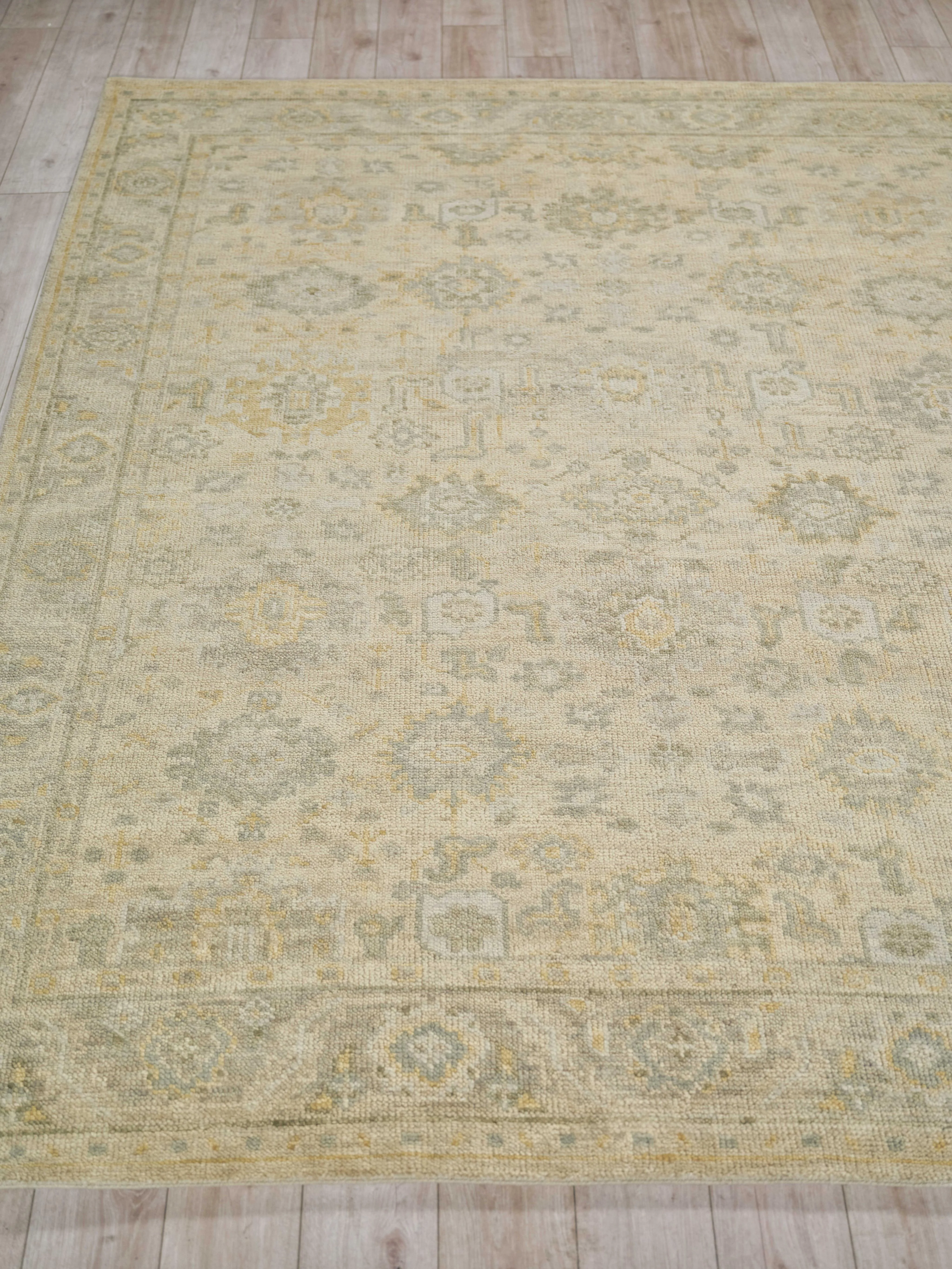 Exquisite Rugs Verano Hand Knotted New Zealand Wool In 7129 Ivory/Silver 12' X 9' Area Rug - Image 4