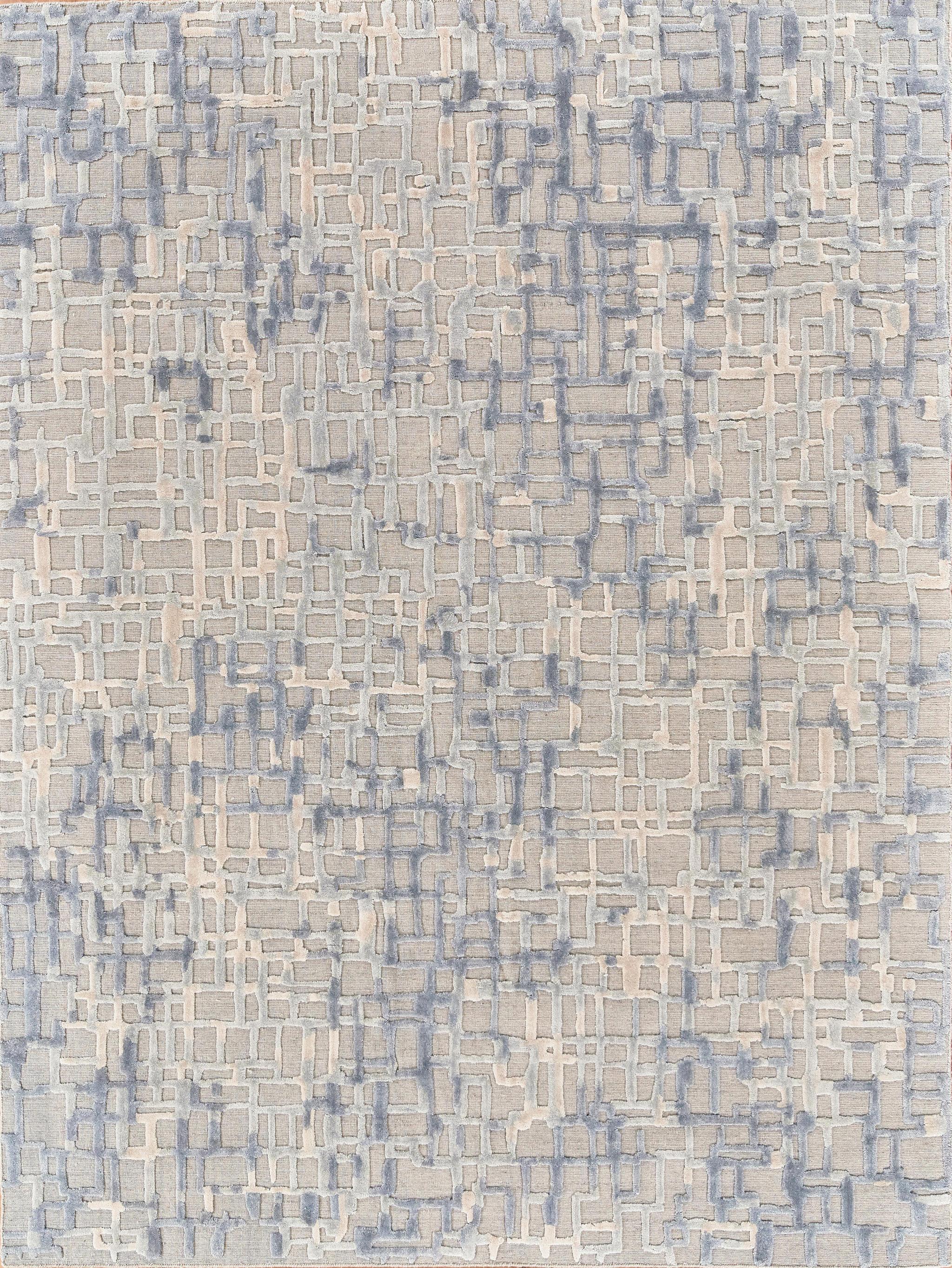 Exquisite Rugs Vista Hand-Loomed Wool/Bamboo Silk 4338 Gray/Blue 15' X 12' Area Rug - Image 7