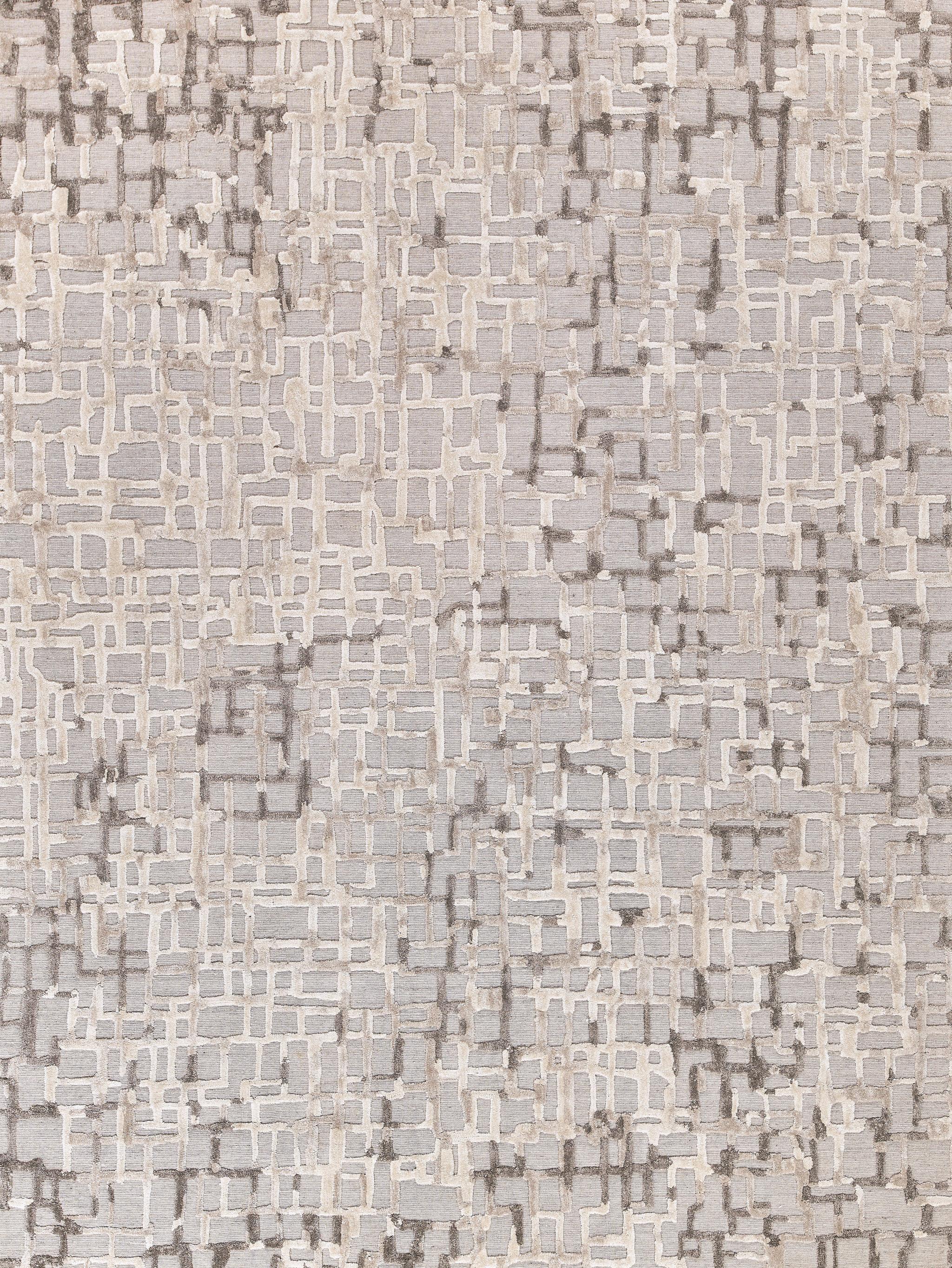 Exquisite Rugs Vista Hand-Loomed Wool/Bamboo Silk 4339 Mocha Beige 9' X 6' Area Rug - Image 7