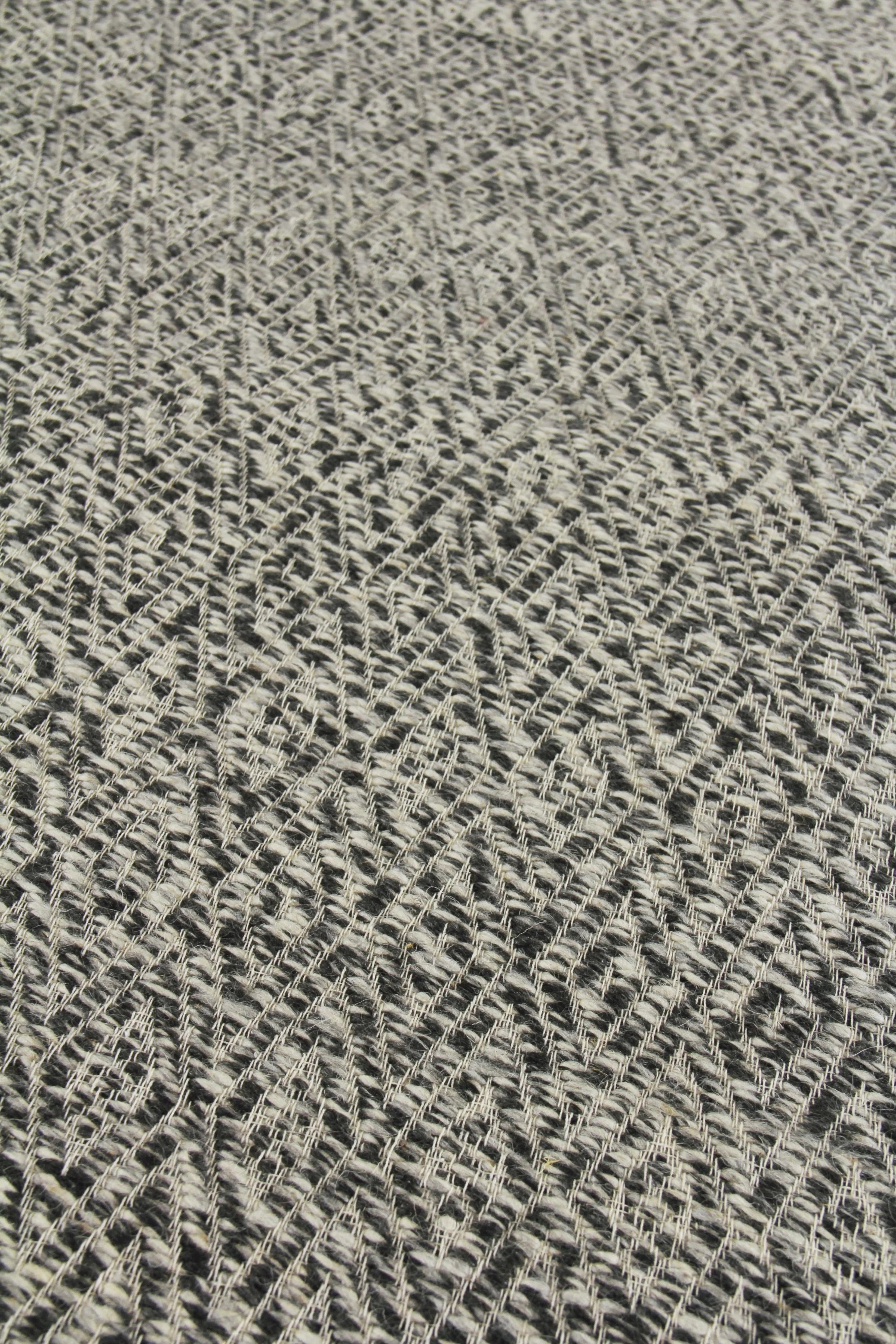Exquisite Rugs Woven Earth Flatweave New Zealand Wool In 3430 Charcoal 10' X 8' Area Rug - Image 5
