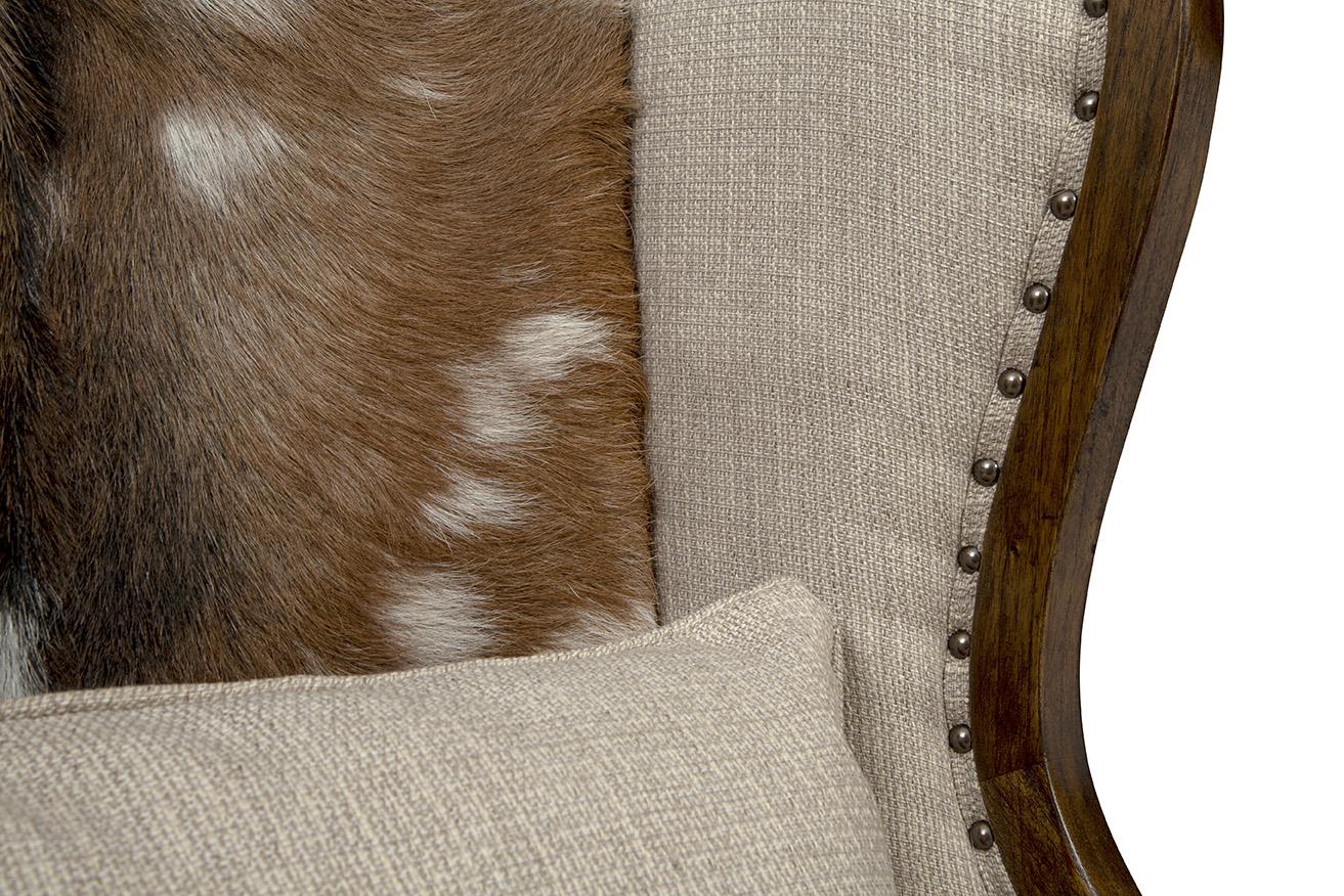 Furniture Classics Dark Billings Wing Chair - Image 3