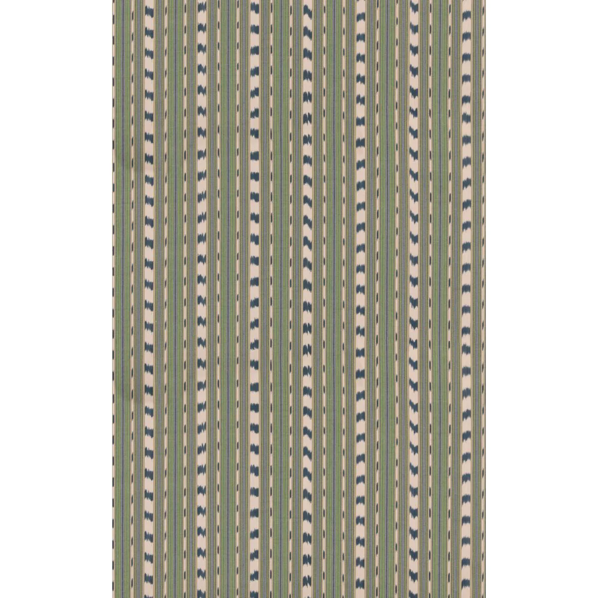 G P & J Baker Basil Stripe Green/Indigo Fabric