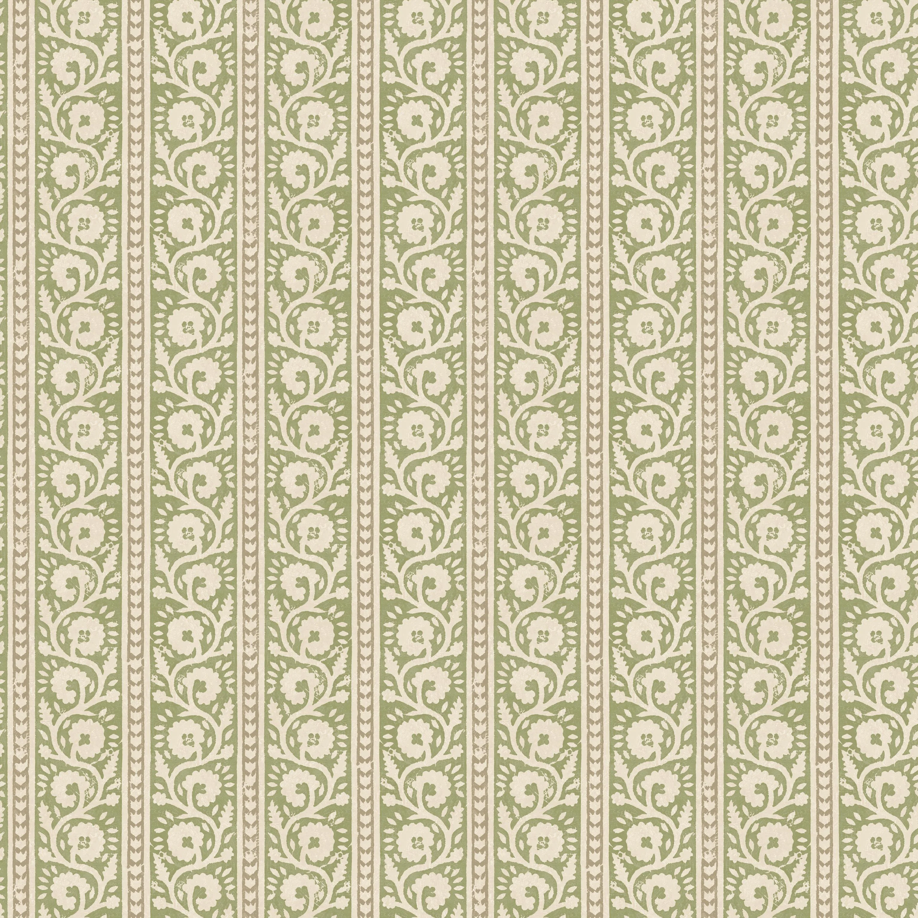 G P & J Baker Bibury Green Wallpaper