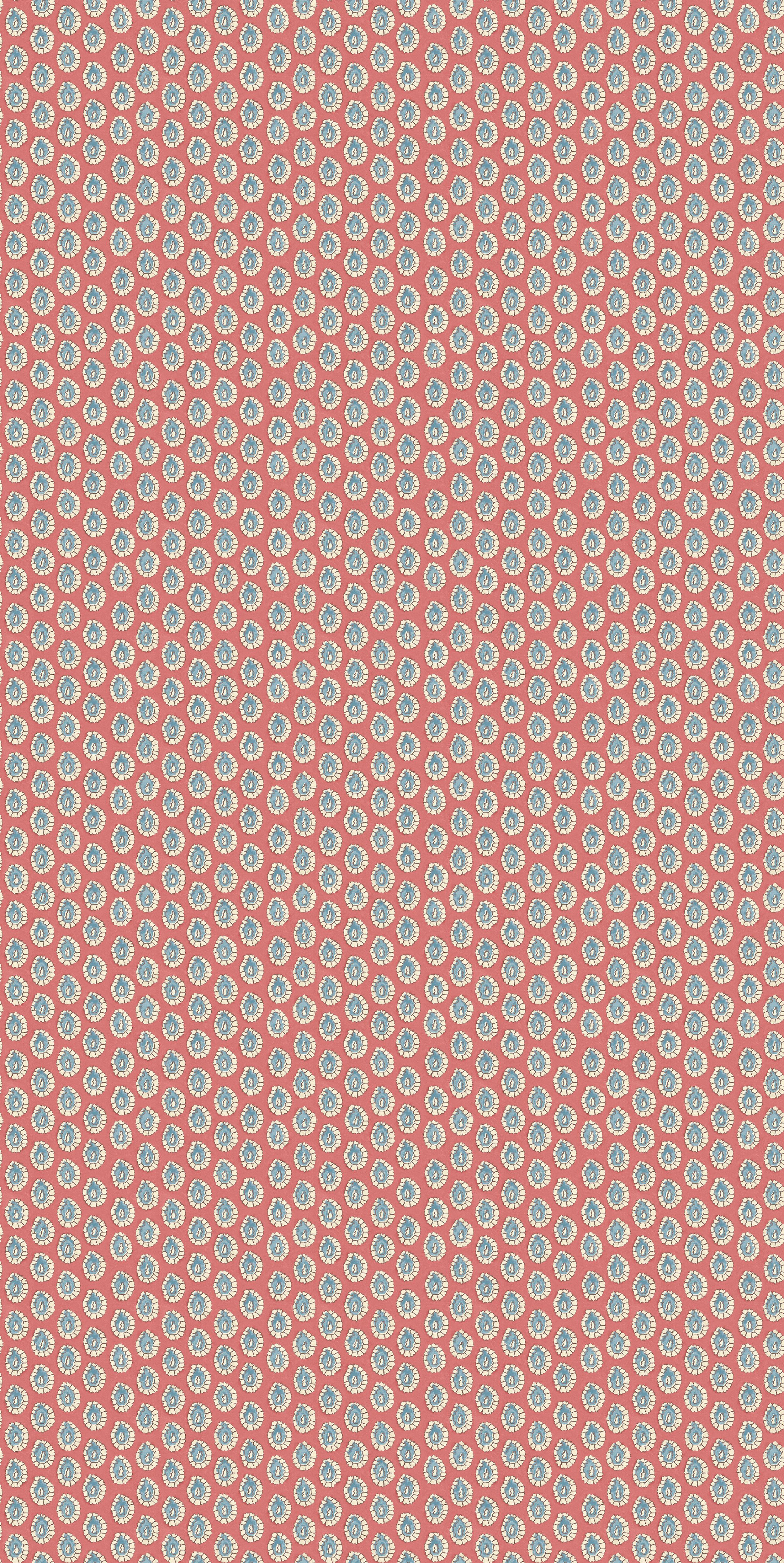G P & J Baker Dotty Red/Blue Wallpaper - Image 2
