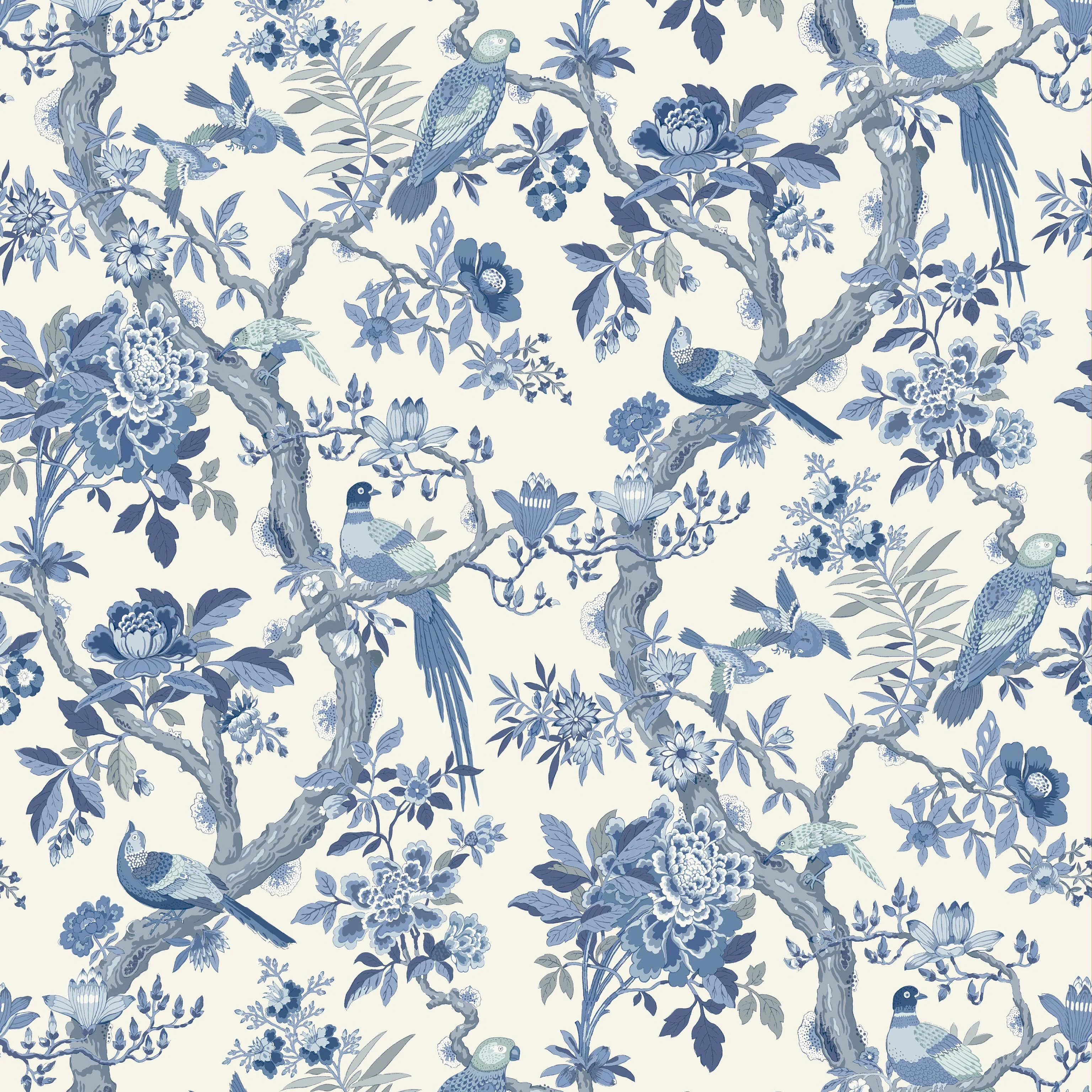 G P & J Baker Eltham Indigo Wallpaper - Image 2