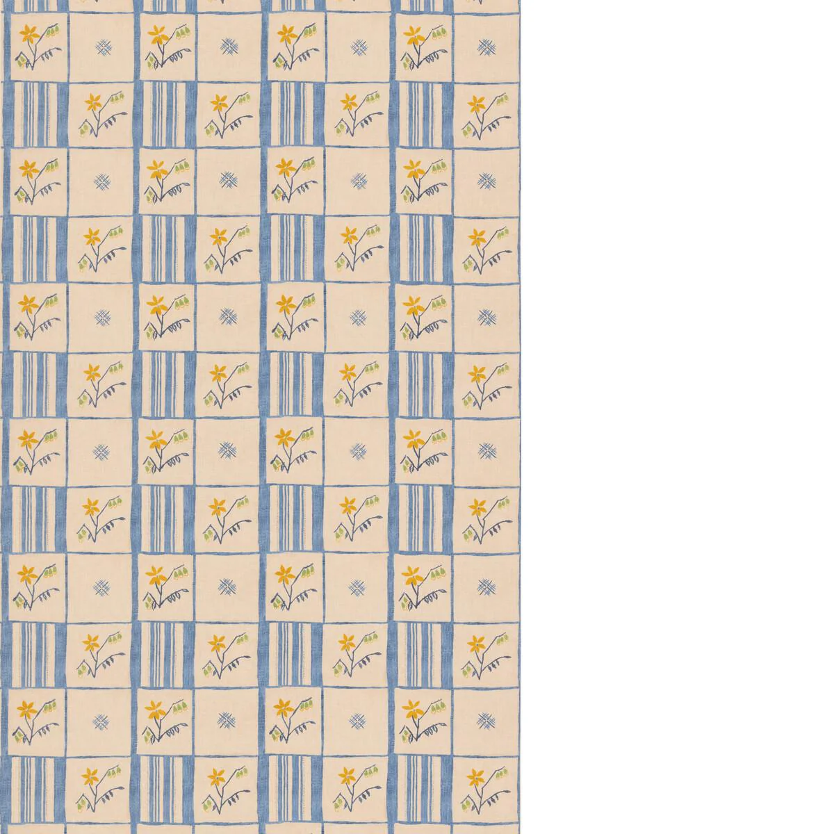 G P & J Baker Forget-Me-Not Blue Fabric