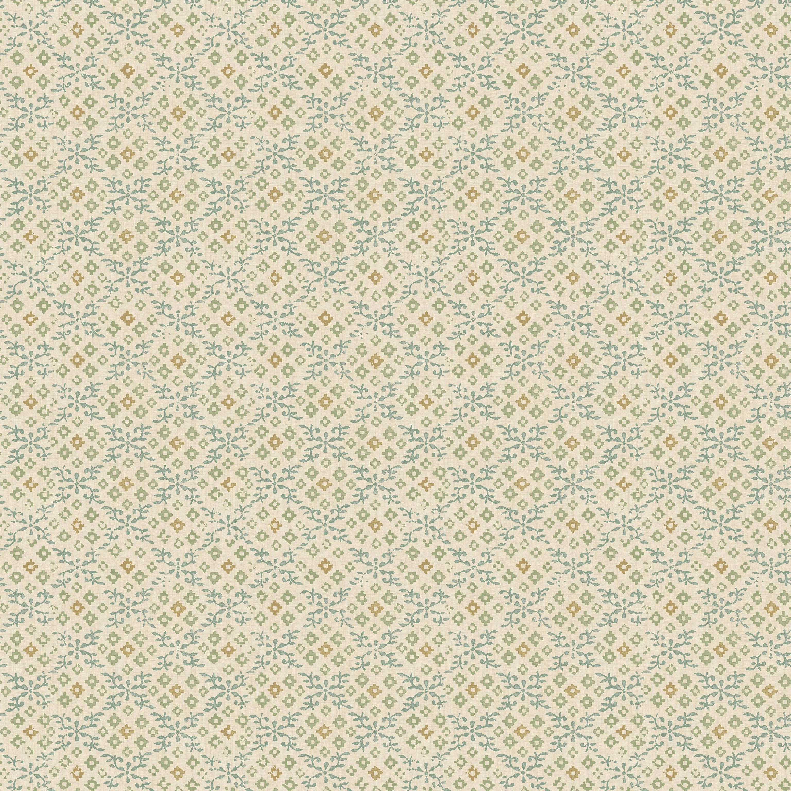 G P & J Baker Grantly Aqua Wallpaper - Image 2