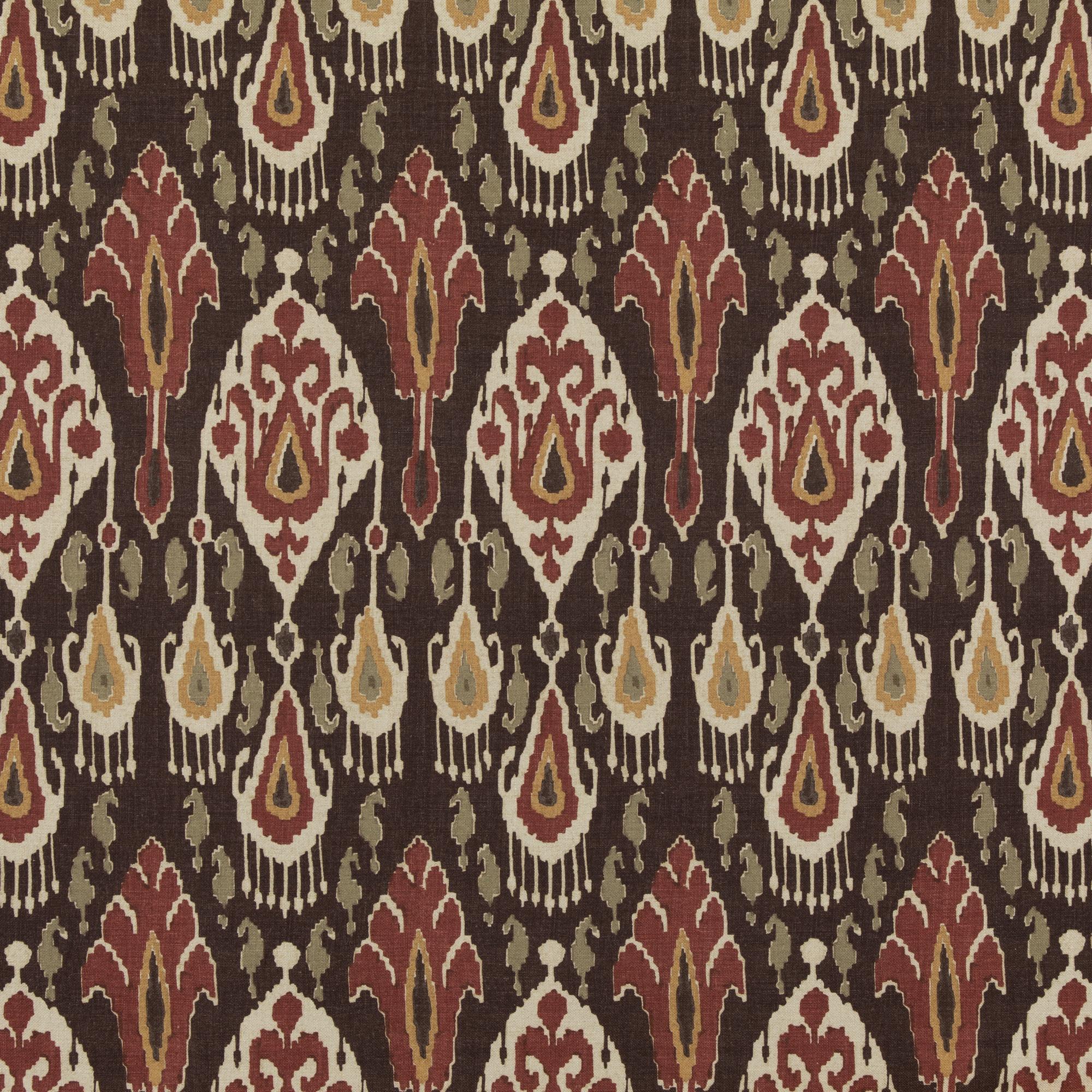 G P & J Baker Ikat Bokhara Espresso Fabric