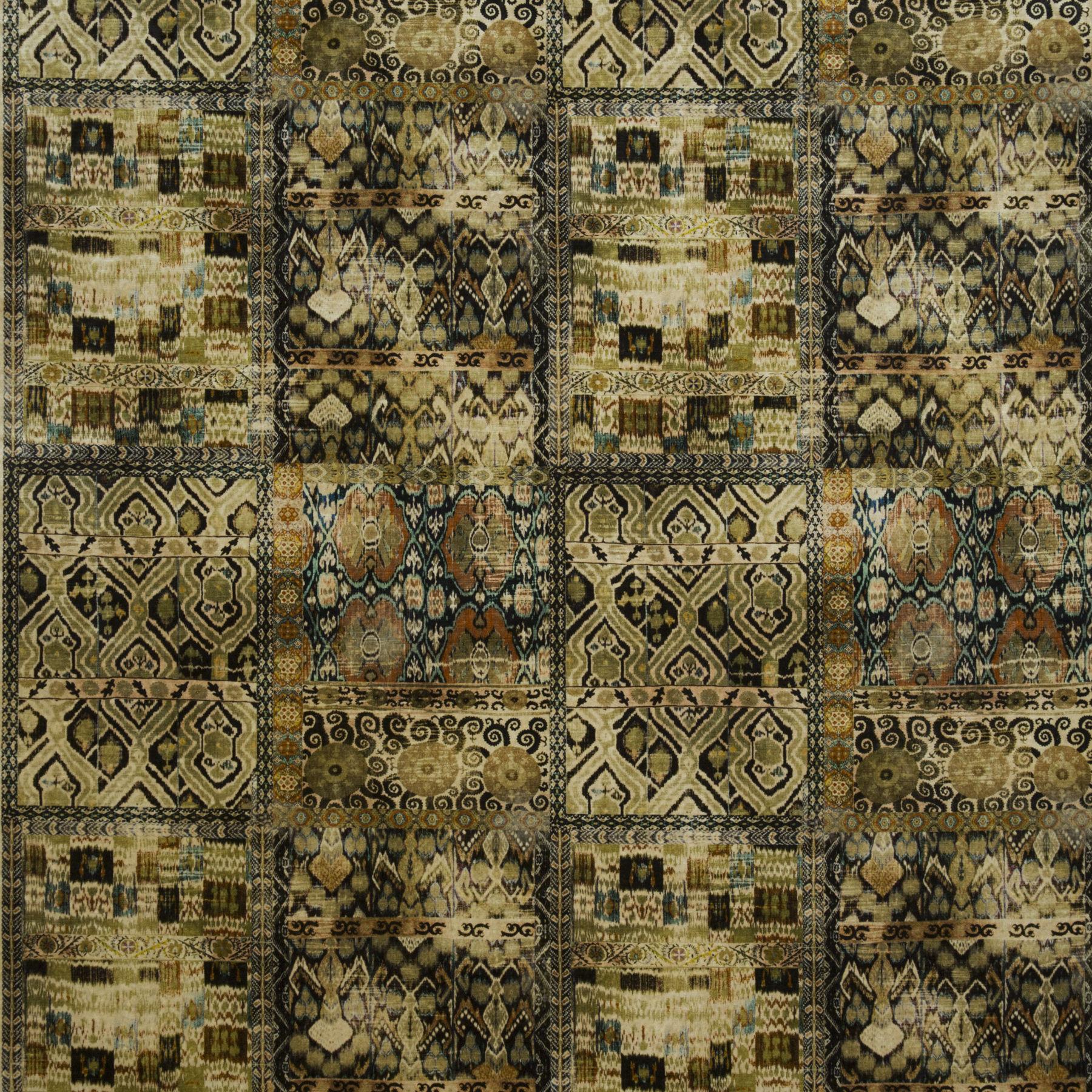 G P & J Baker Rio Olive/Ebony Fabric