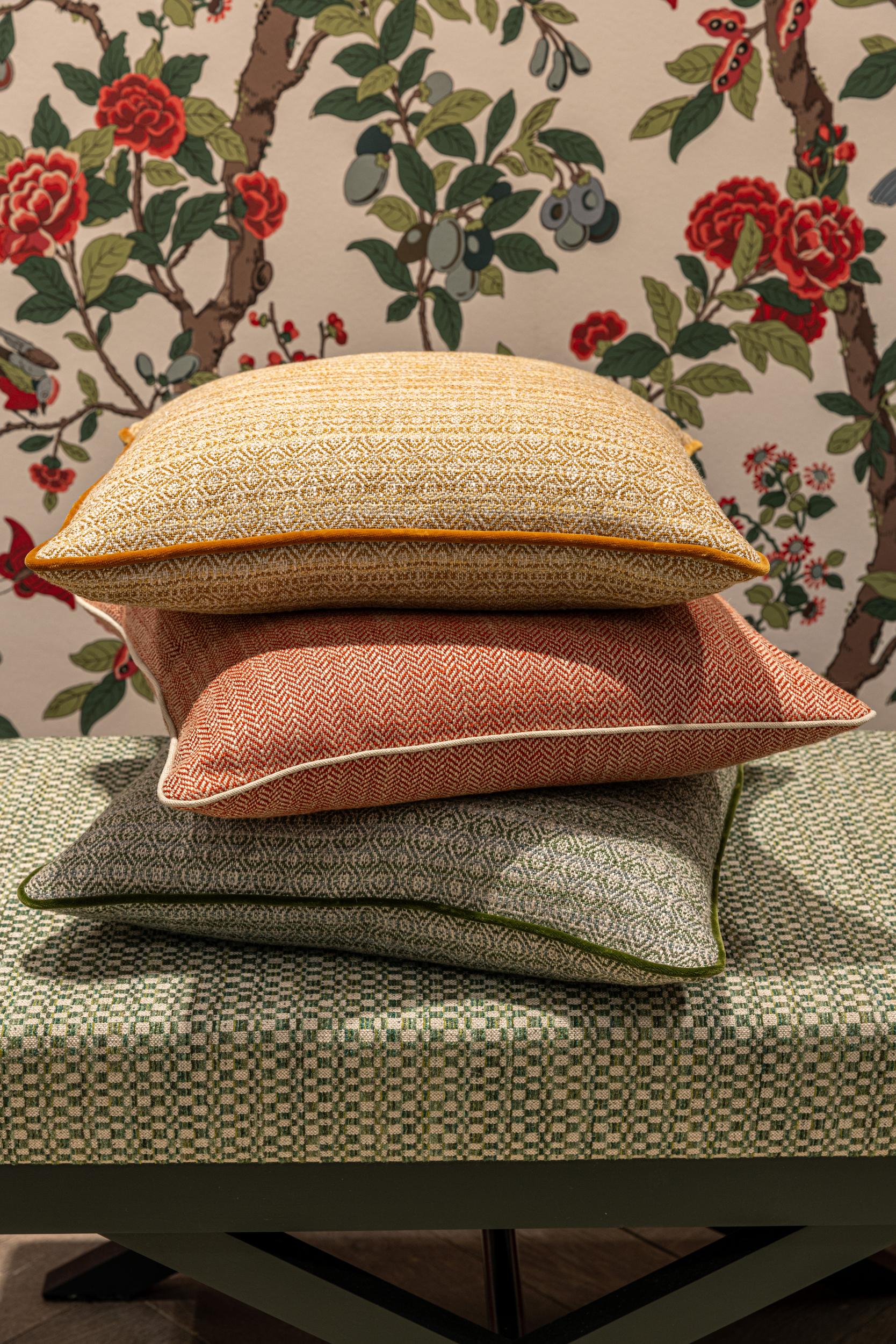 G P & J Baker Saxon Green Upholstery Fabric - Image 3