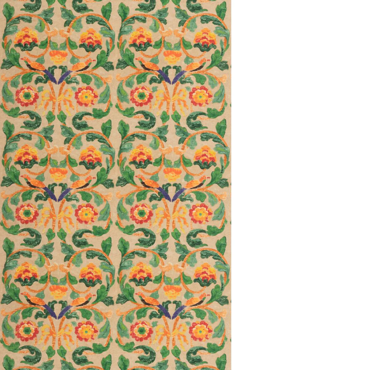 G P & J Baker Tudor Rose Clementine Fabric