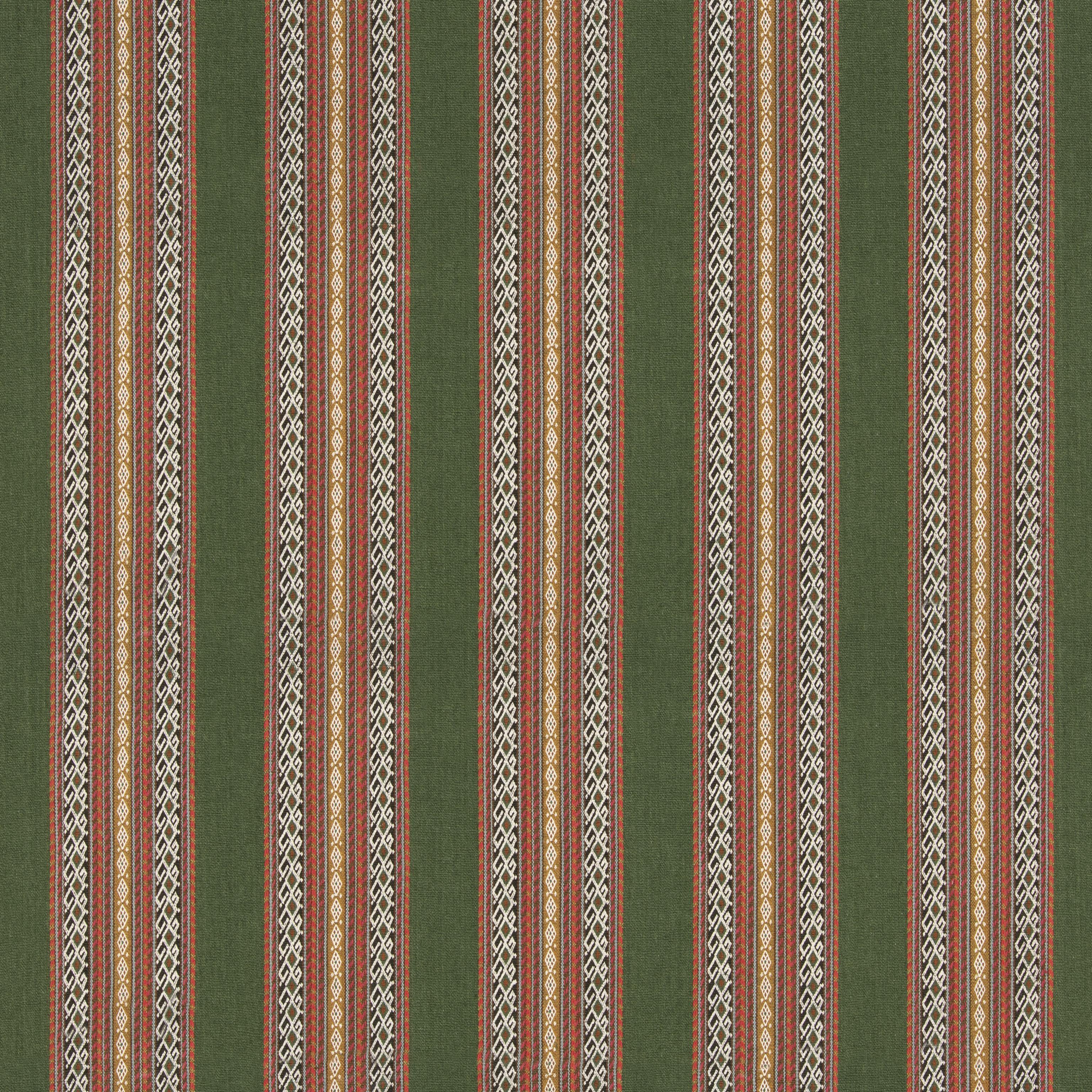 G P & J Baker Worlds Apart Green/Coral Fabric - Image 2