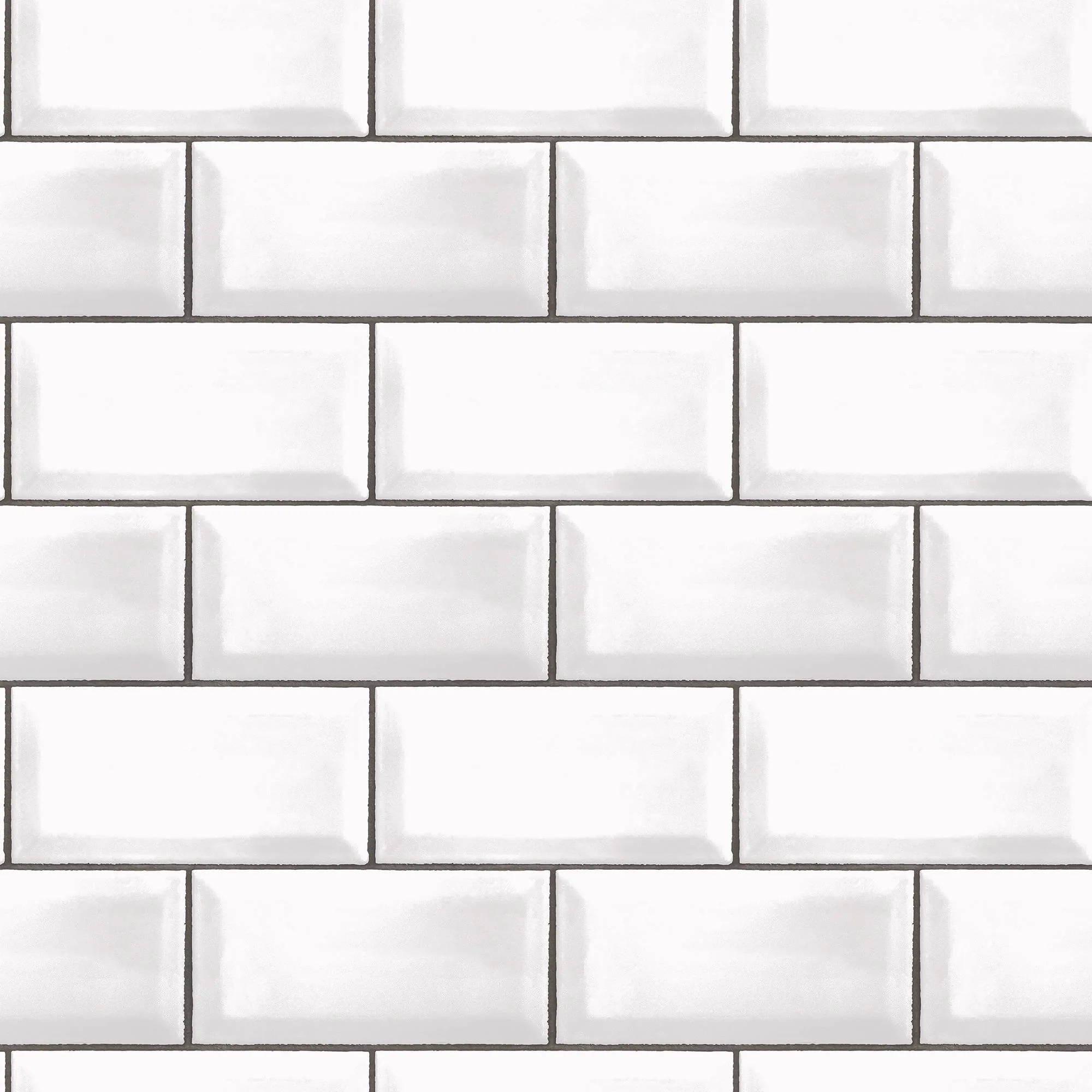 Galerie G45445 Just Kitchens Metro Tile White Wallpaper G45445 White Wallpaper