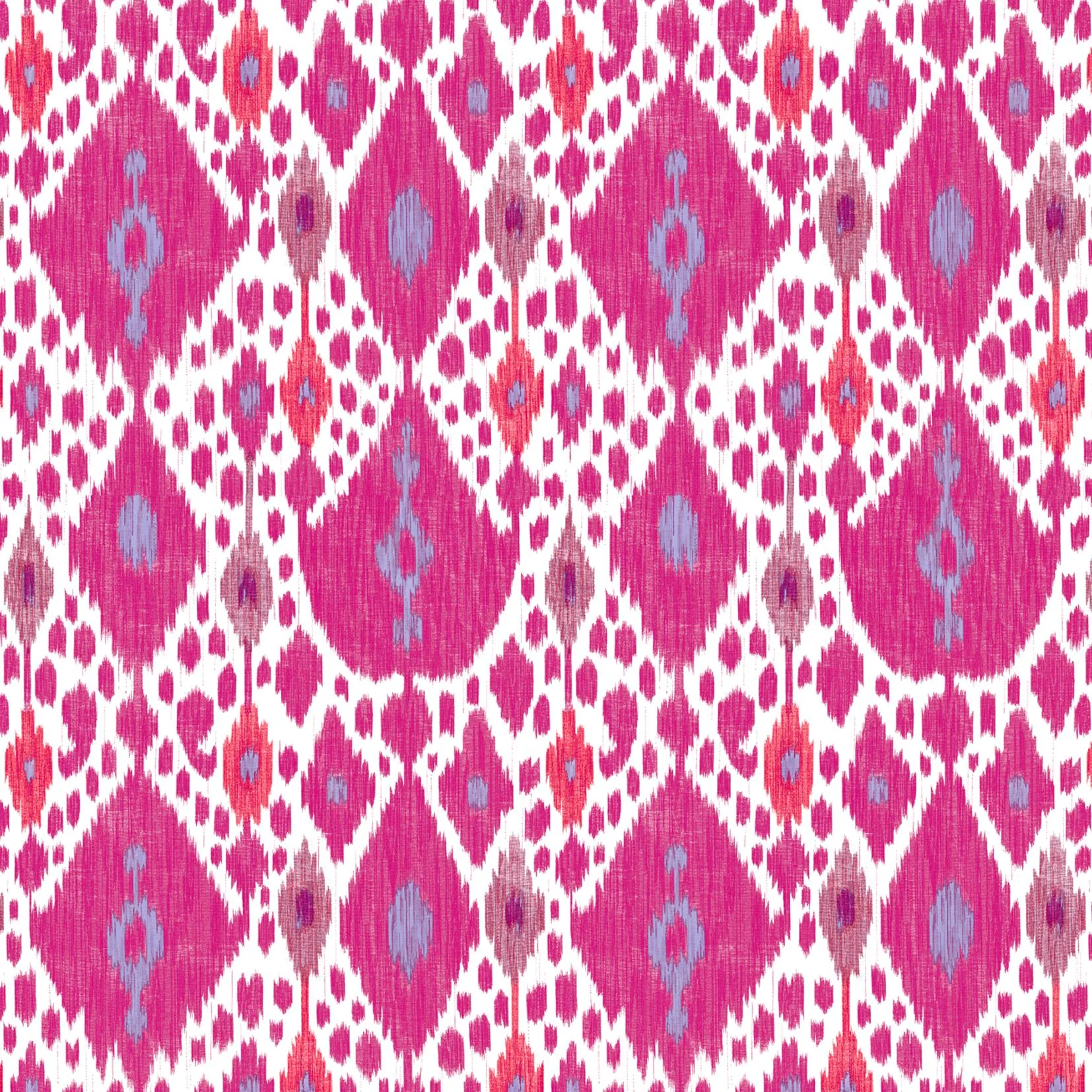 Gaston Y Daniela Ikat Rojo Fabric - Image 2