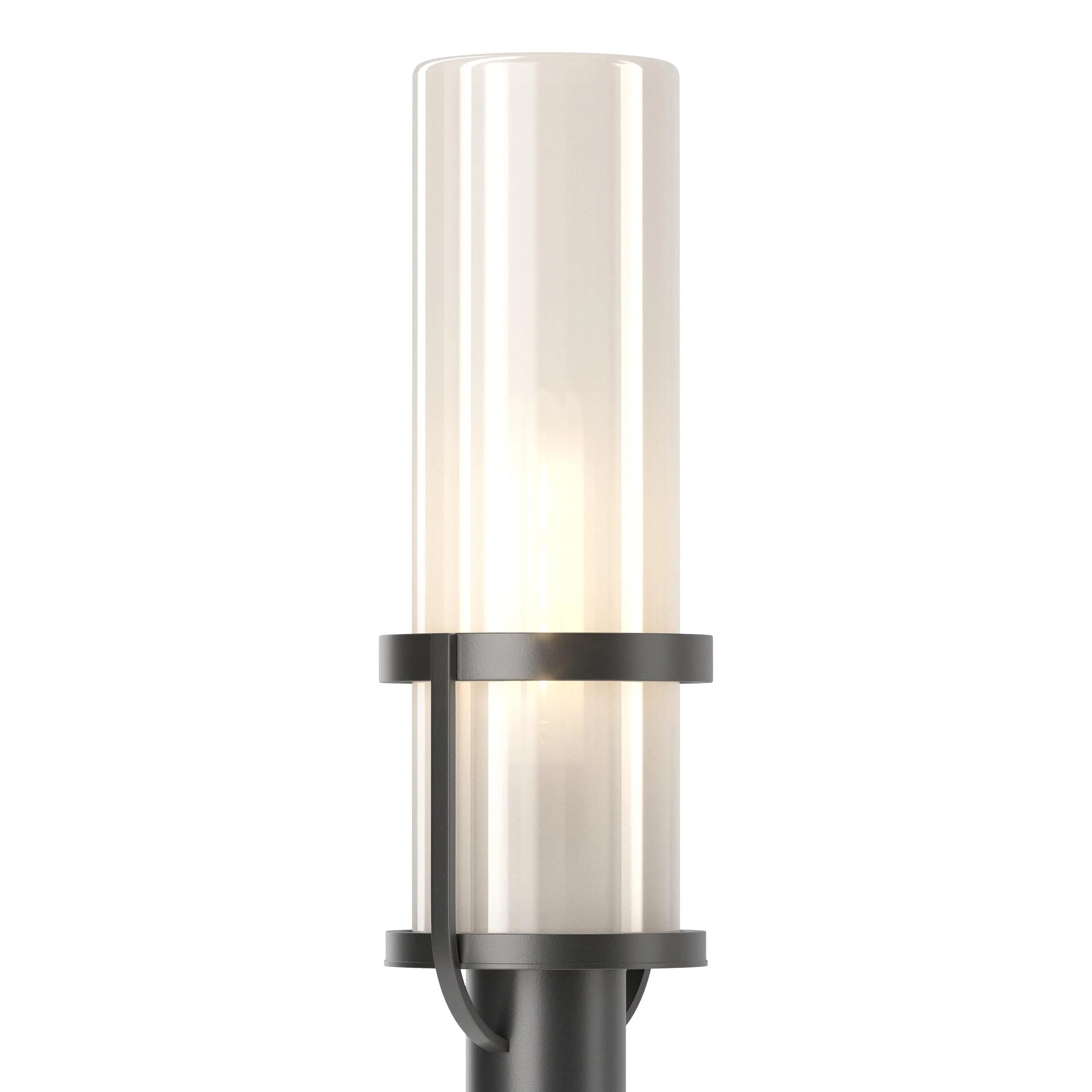 Hubbardton Forge 2023 Coastal Black Frosted Glass (Fd) Alcove Outdoor Post Light
