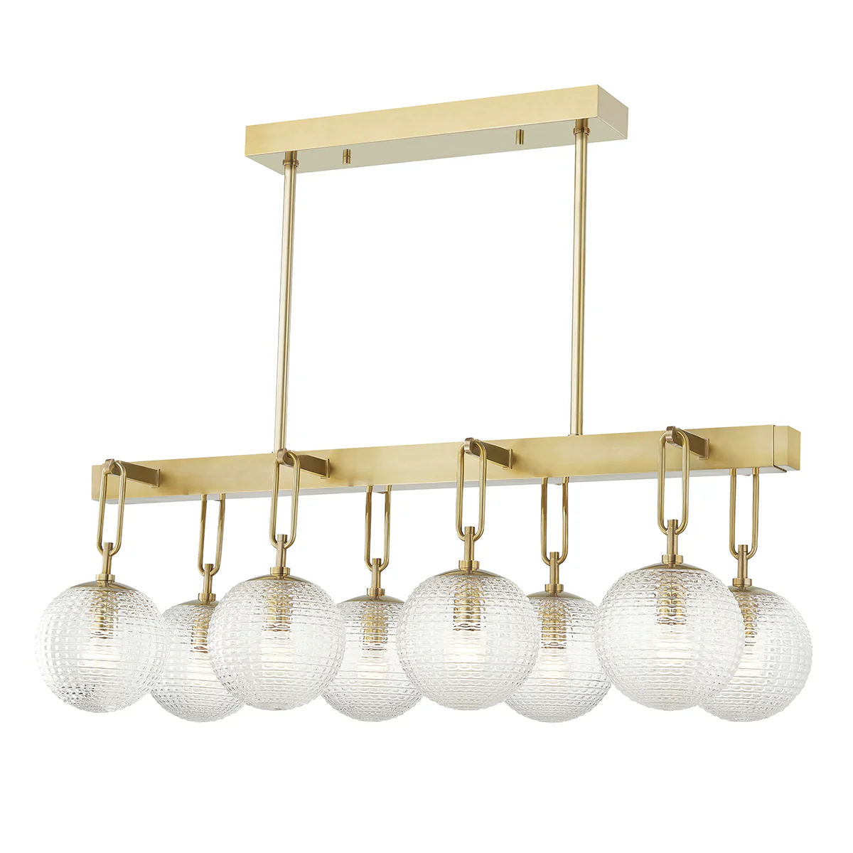 Hudson Valley Lighting Jewett Aged Brass 19.5W X 46L X 16H Lighting
