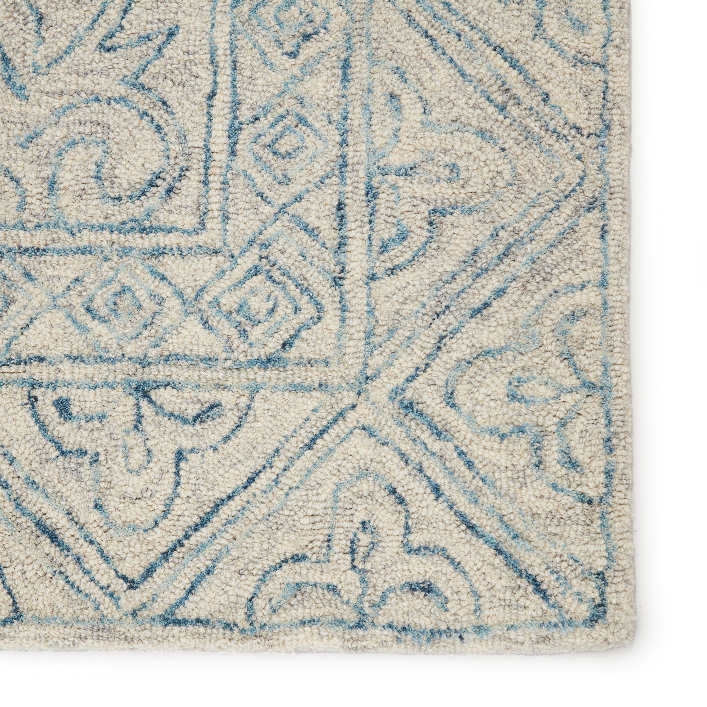 Jaipur Living Almira Carmen Border Blue / Light Gray 10' X 14' Rug - Image 4