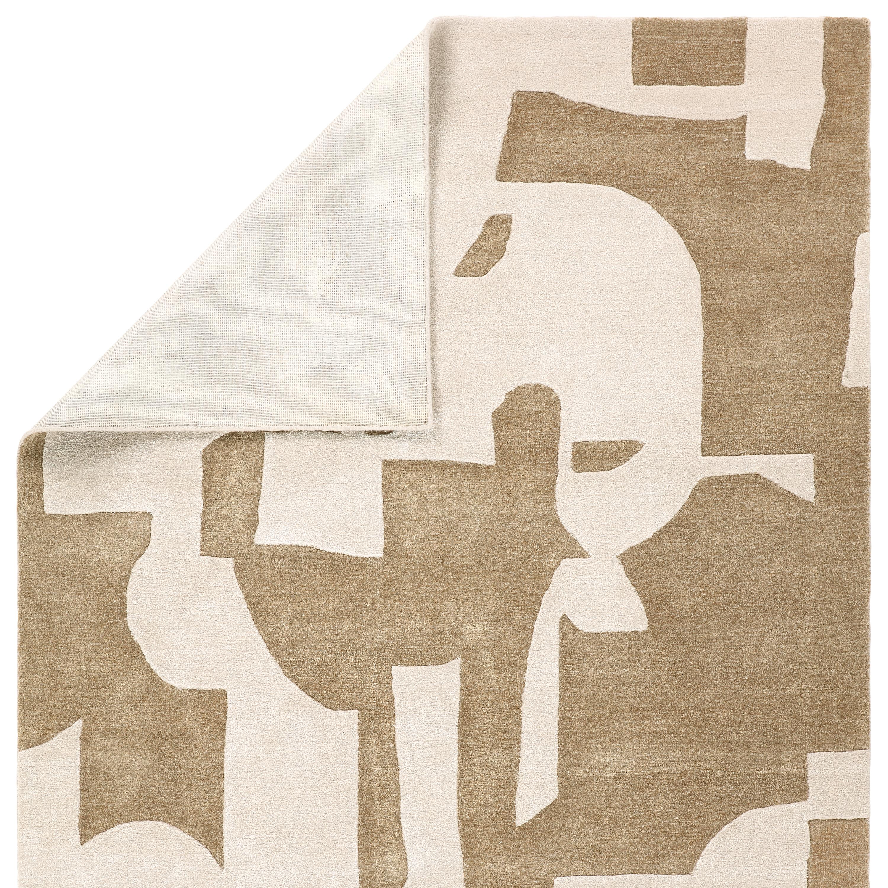 Jaipur Living Anthem Noverre Geometric Tan / Cream 10' X 14' Rug - Image 3