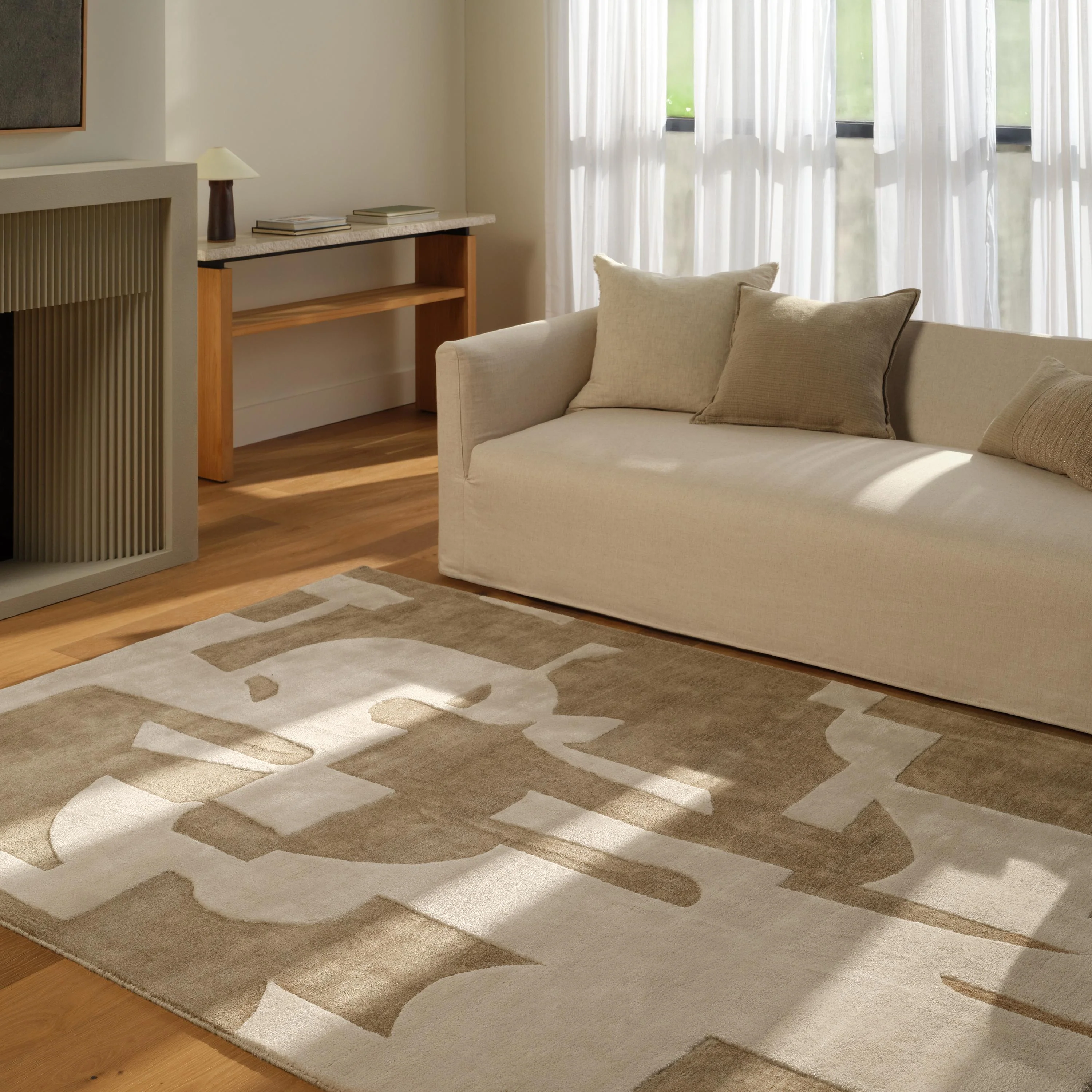 Jaipur Living Anthem Noverre Geometric Tan / Cream 9' X 12' Rug - Image 6