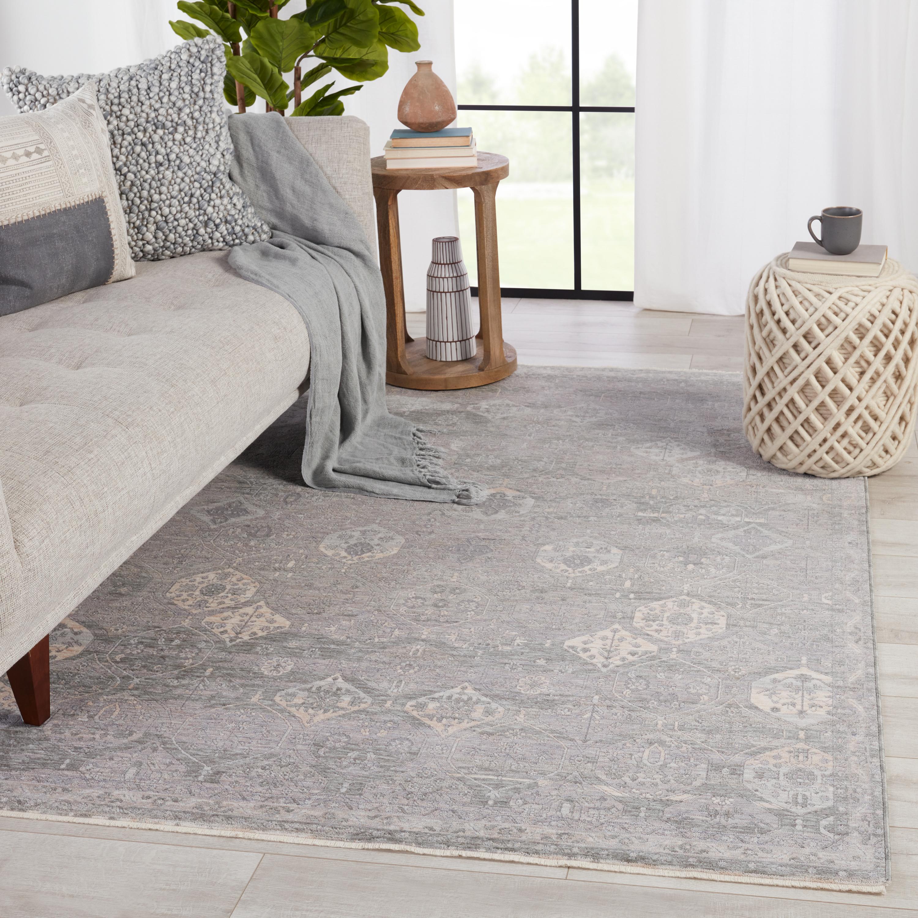 Jaipur Living Ballad Kiernan Medallion Gray / Beige 8' X 10' Rug - Image 2