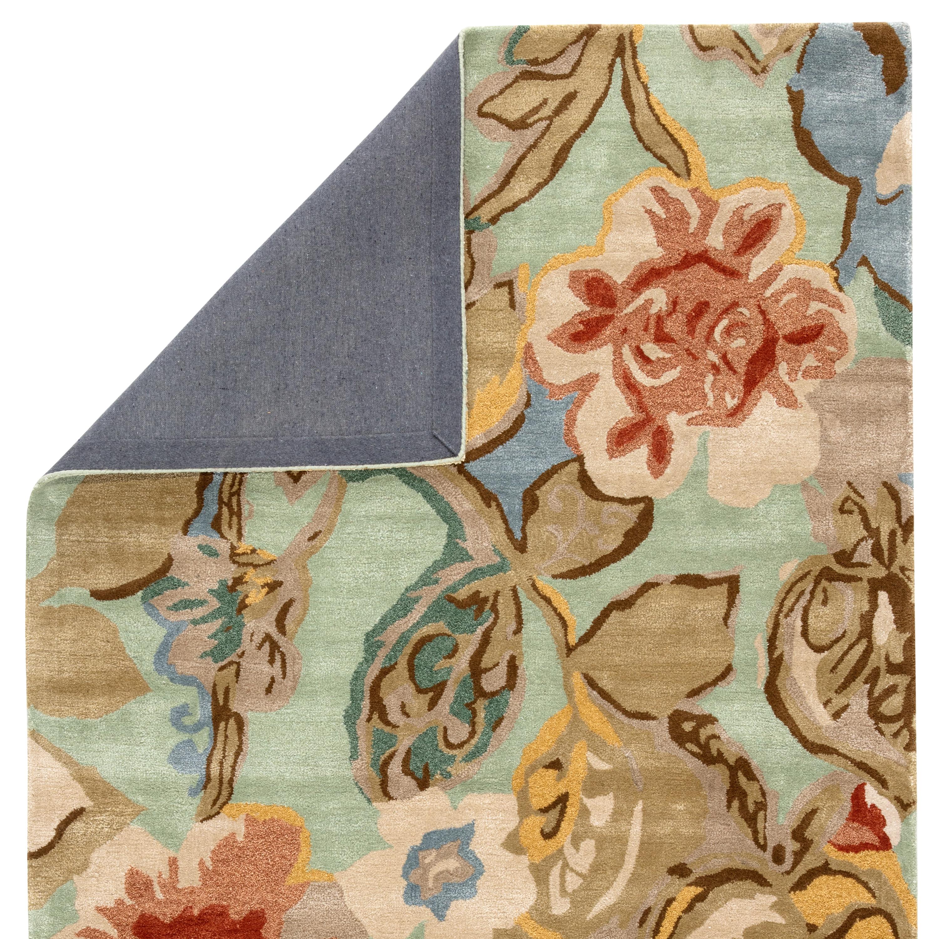 Jaipur Living Blue Petal Pusher Abstract Green / Multicolor 2' X 3' Rug - Image 2