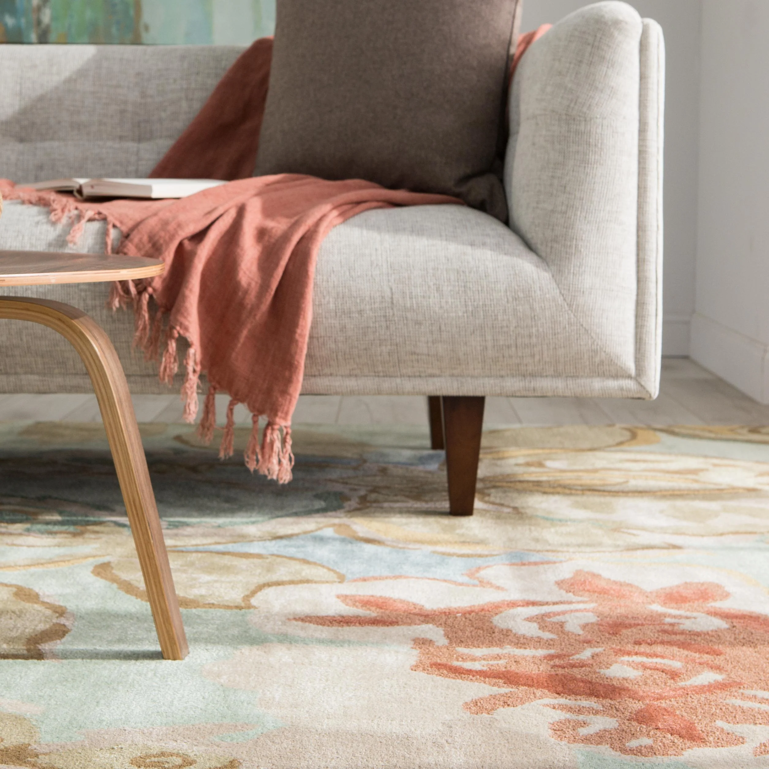 Jaipur Living Blue Petal Pusher Abstract Green / Multicolor 2' X 3' Rug - Image 4