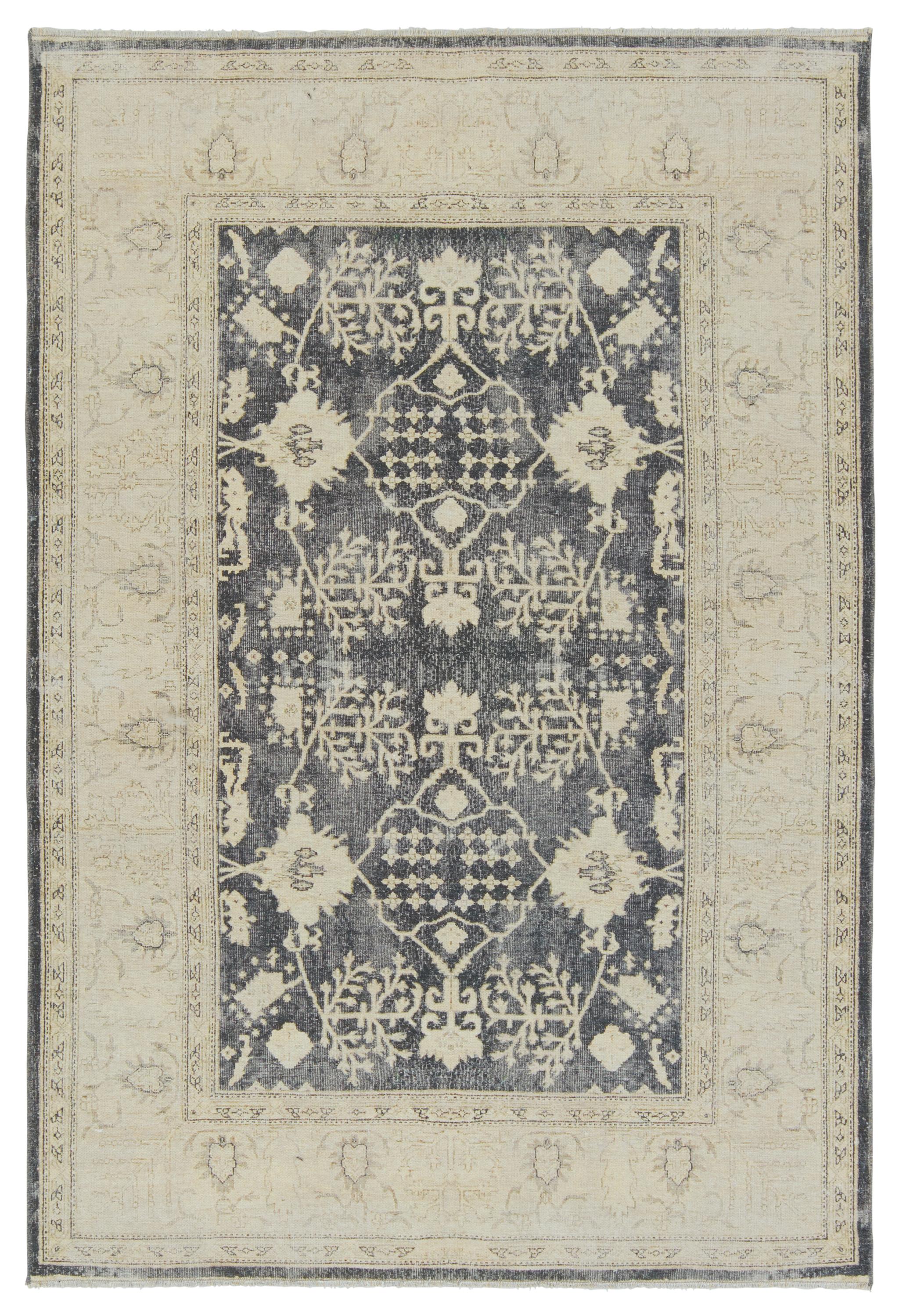 Jaipur Living Boheme Pia Border Navy / Cream 7'10" X 9'10" Rug - Image 4