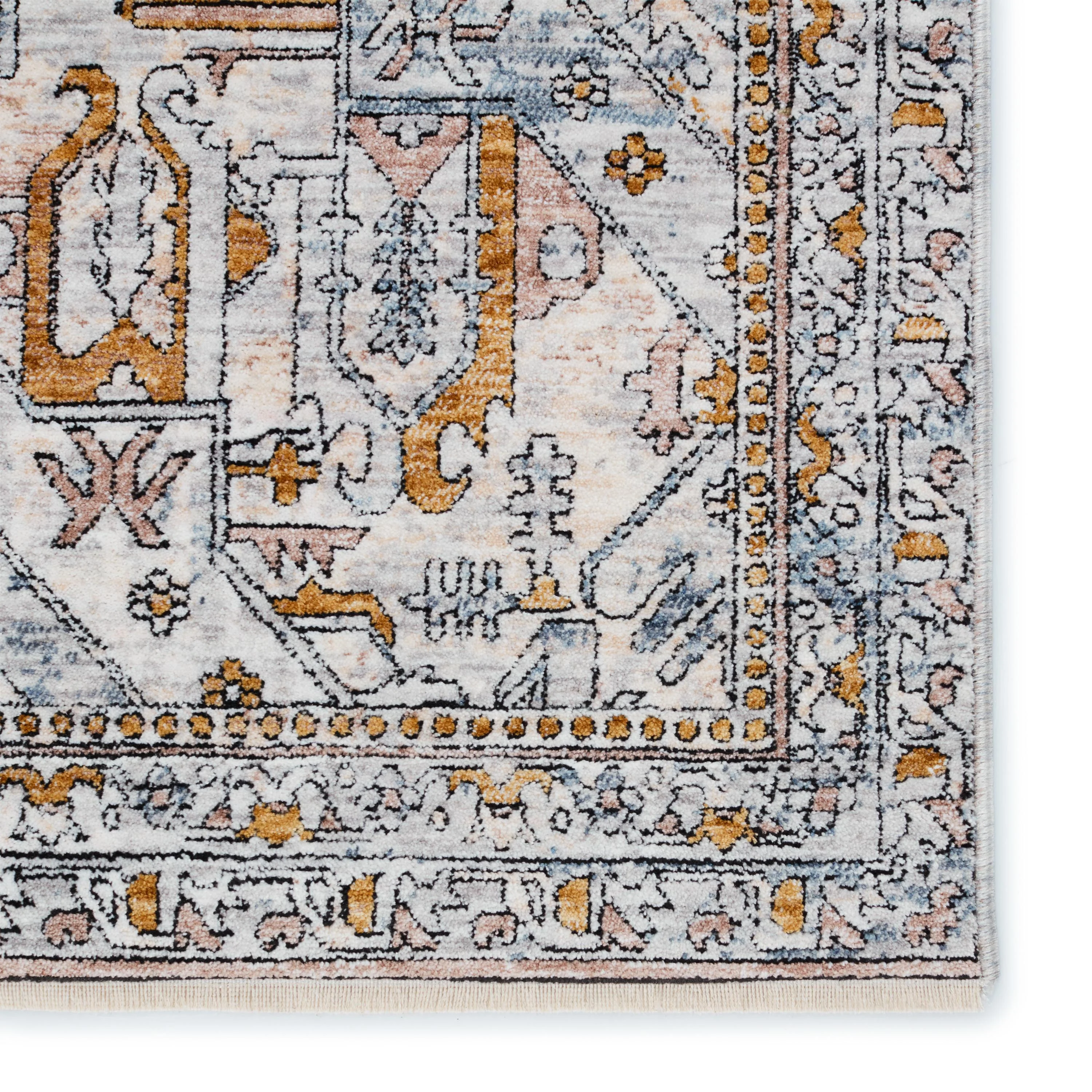 Jaipur Living Branham Lucere Medallion Blue / Gold 3' X 10' Rug - Image 2