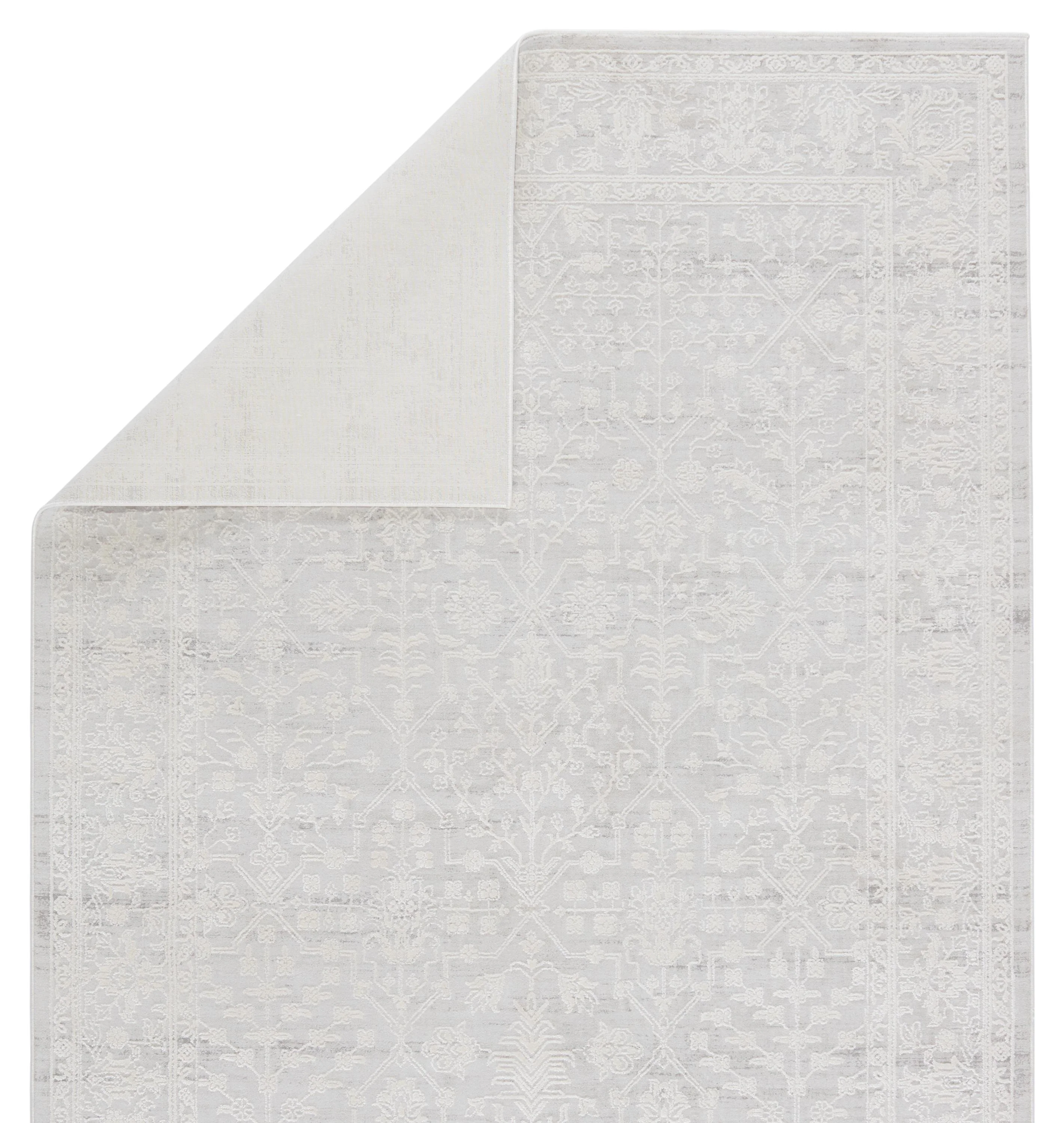 Jaipur Living Cirque Riella Trellis Light Gray / Cream 6'7" X 9'6" Rug - Image 3