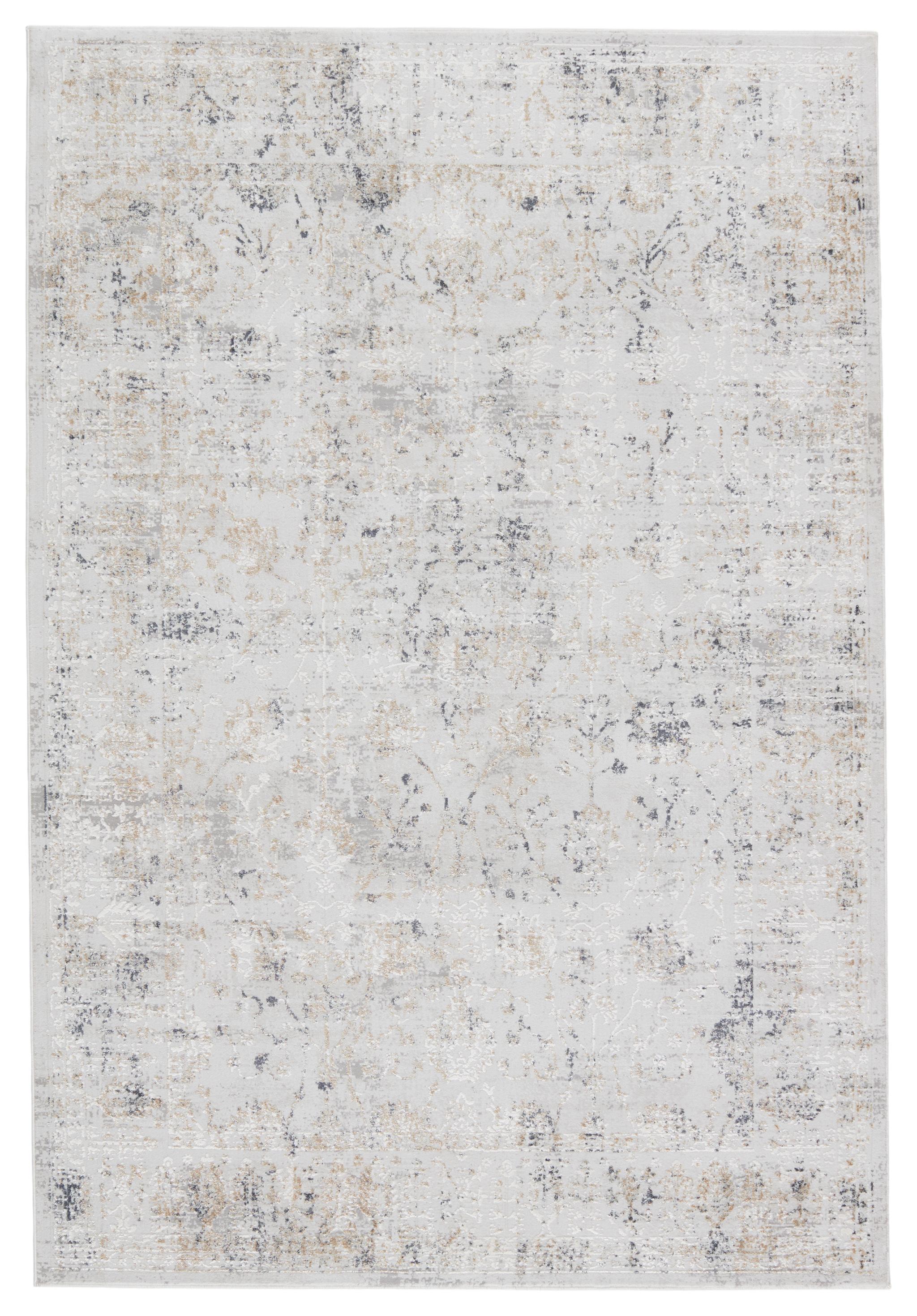 Jaipur Living Cirque Vida Trellis Light Gray / Gold 10'2" X 14' Rug