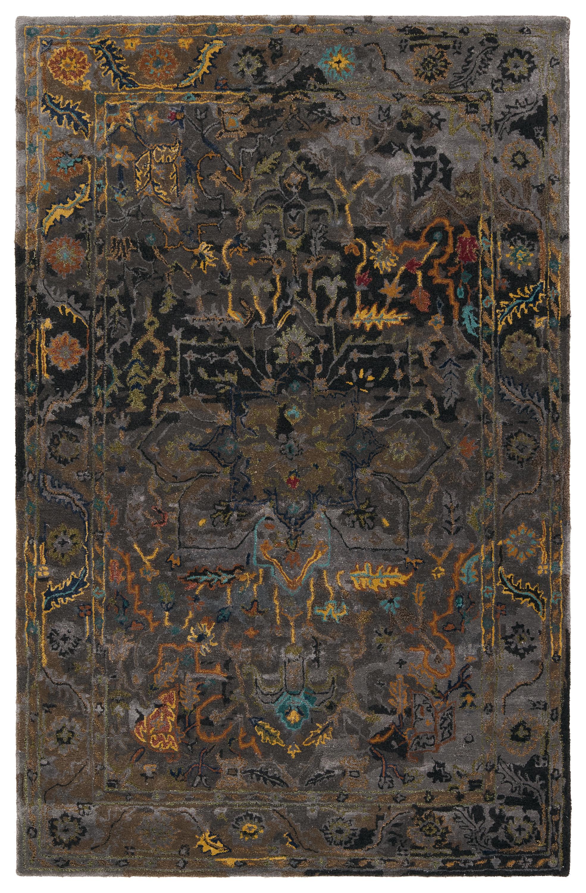 Jaipur Living Citrine Cristobol Border Dark Green / Gray 10' X 14' Rug - Image 3