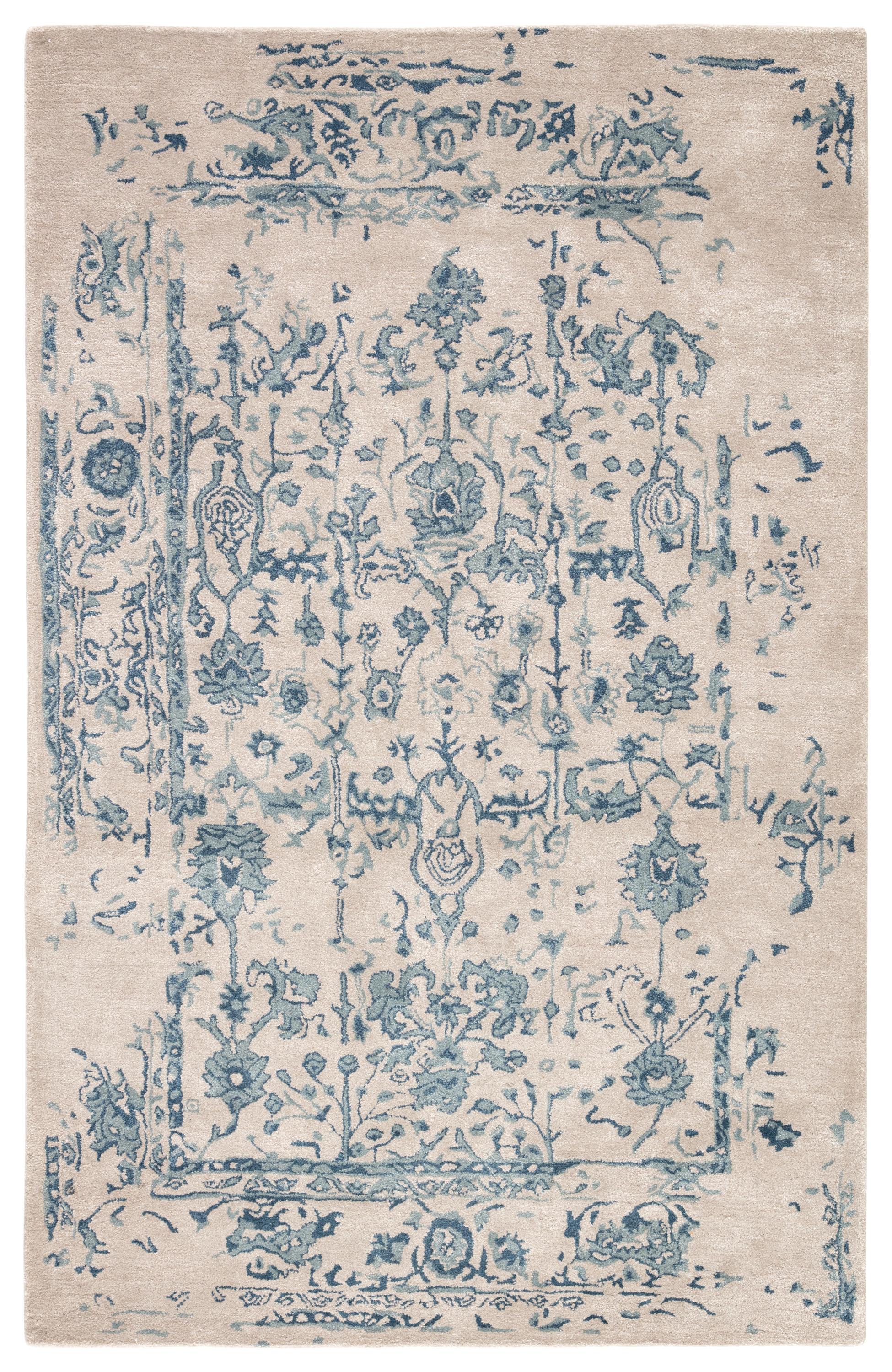 Jaipur Living Citrine Margate Floral Light Gray / Blue 8' X 10' Rug