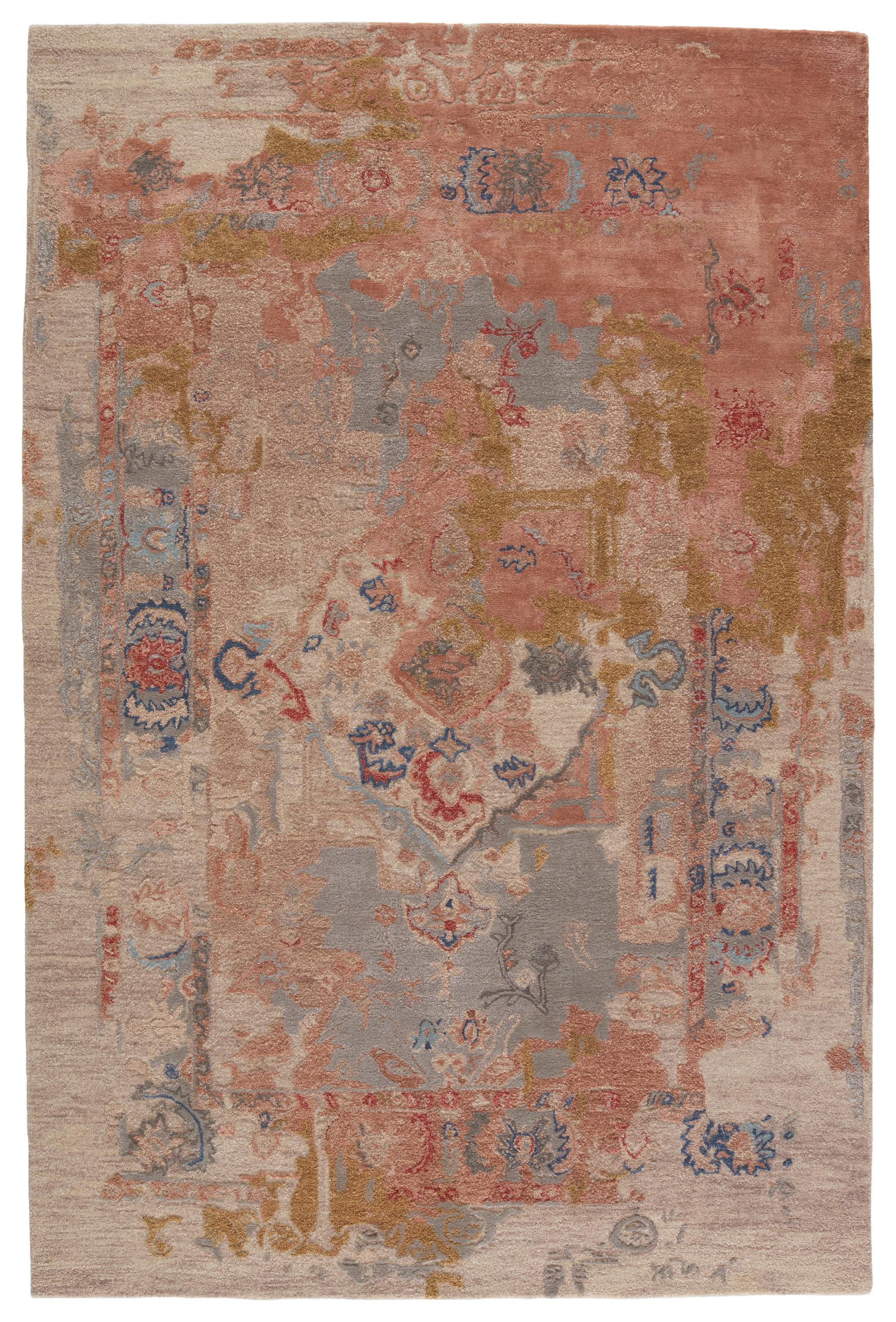 Jaipur Living Citrine Sandia Abstract Pink / Light Taupe 9' X 12' Rug
