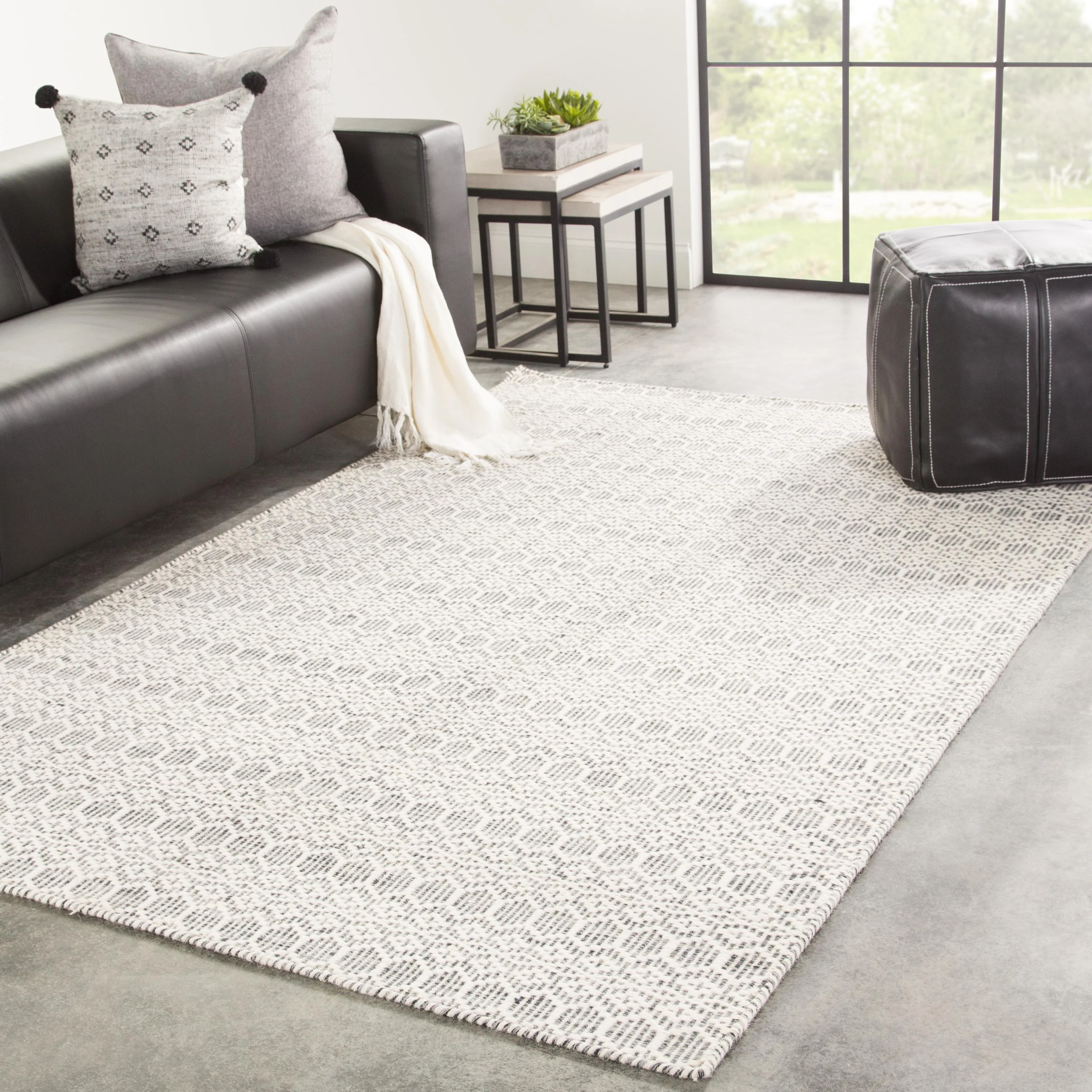 Jaipur Living Enclave Calliope Geometric White / Gray 10' X 14' Rug - Image 3