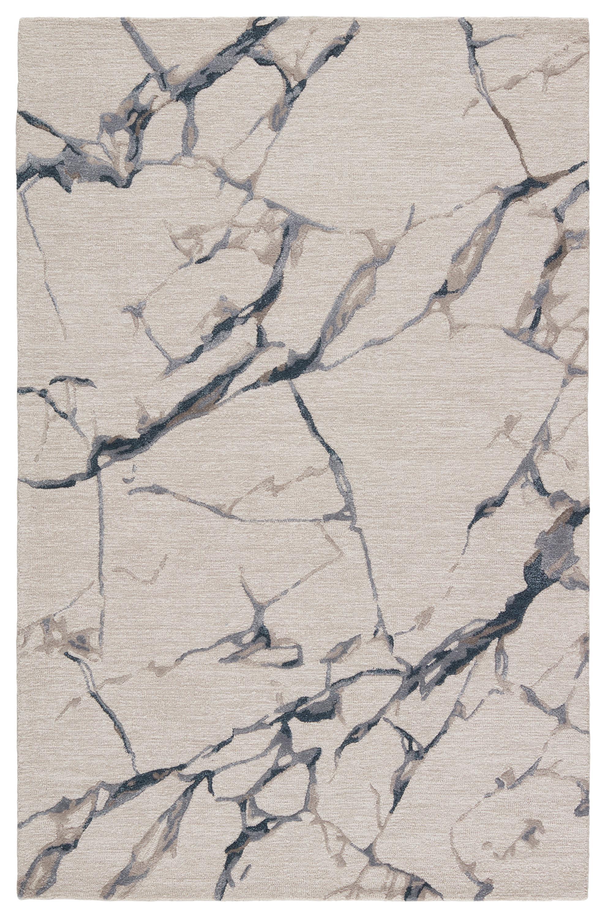 Jaipur Living Fragment Shattered Light Gray / Blue 9' X 12' Rug