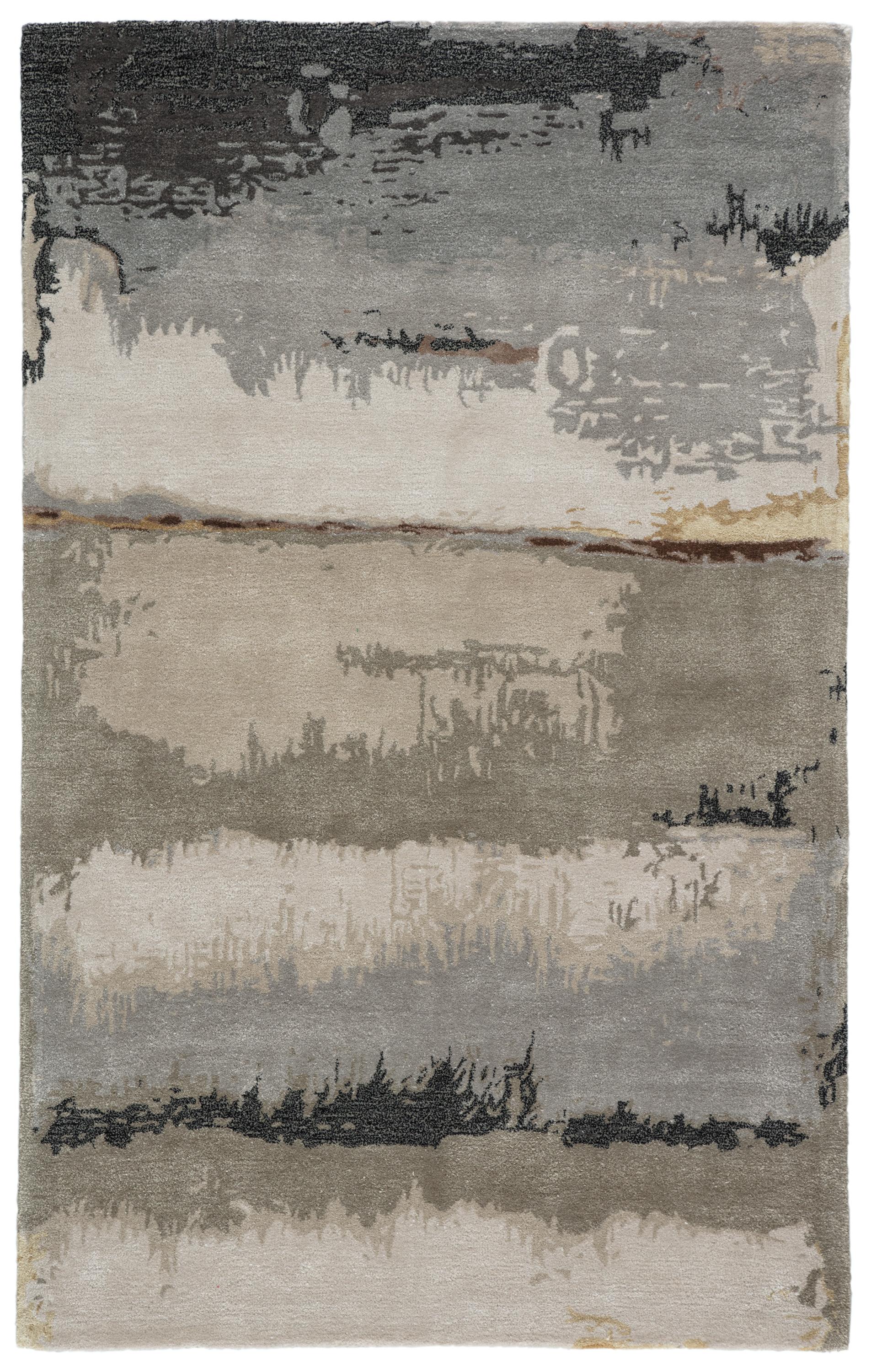 Jaipur Living Genesis Juna Black / Taupe 8' X 11' Rug - Image 2